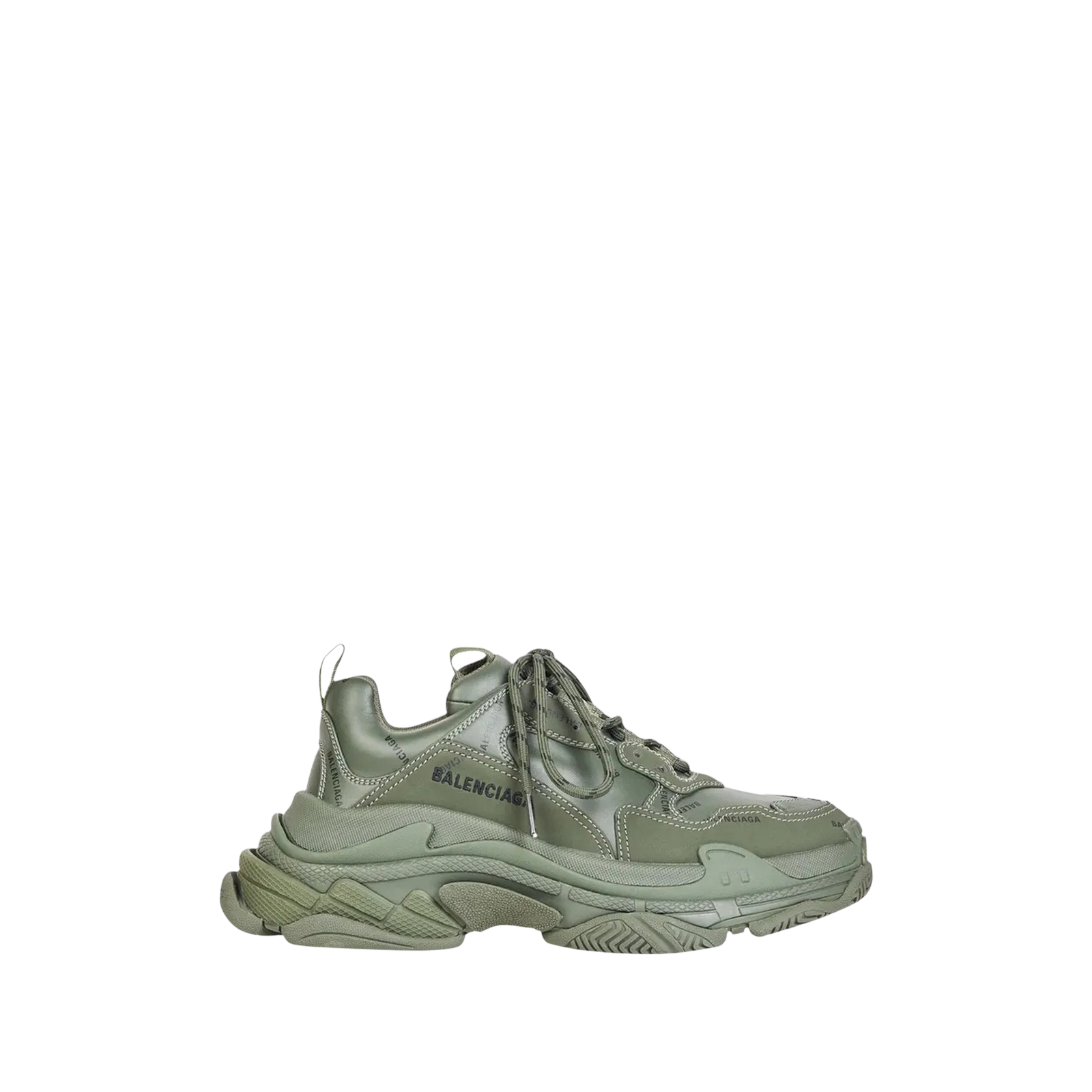 TRIPLE S « ALLOVER LOGO DARK GREEN »
