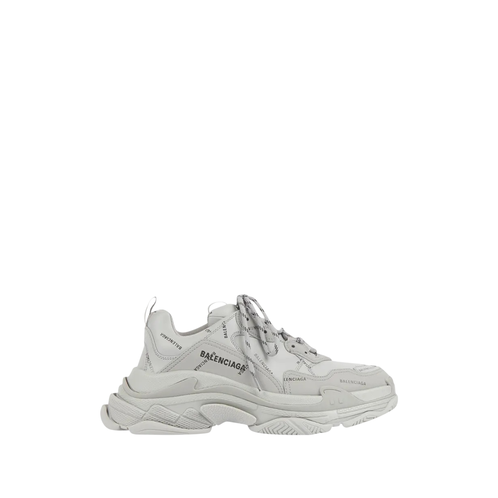 TRIPLE S « ALLOVER LOGO GREY »