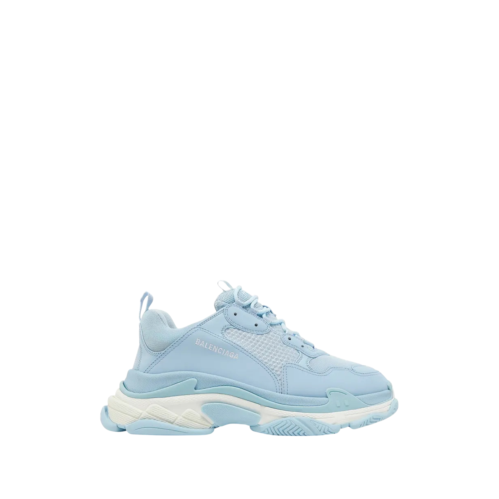 TRIPLE S « ALLOVER LOGO LIGHT BLUE »