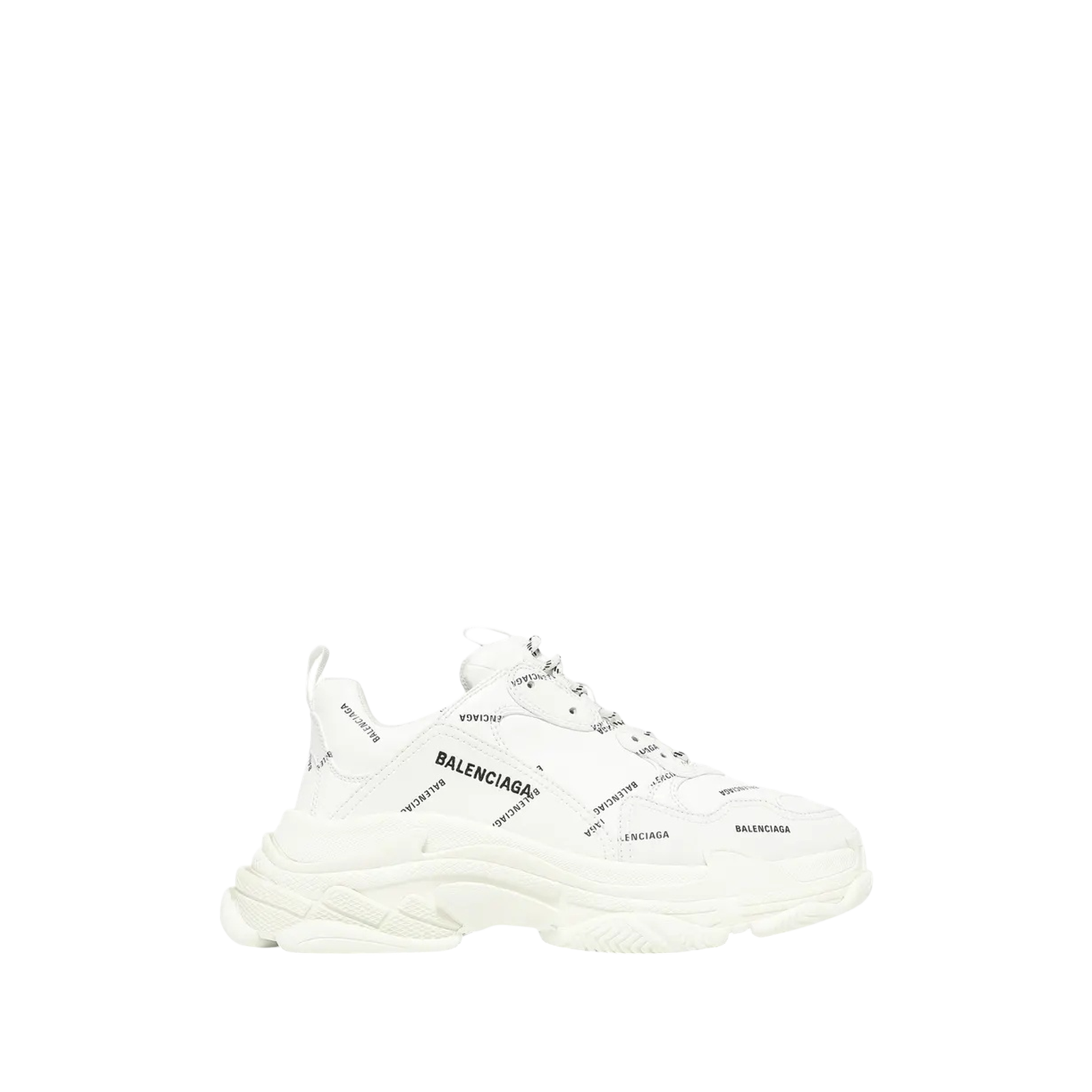 TRIPLE S « ALLOVER LOGO WHITE »