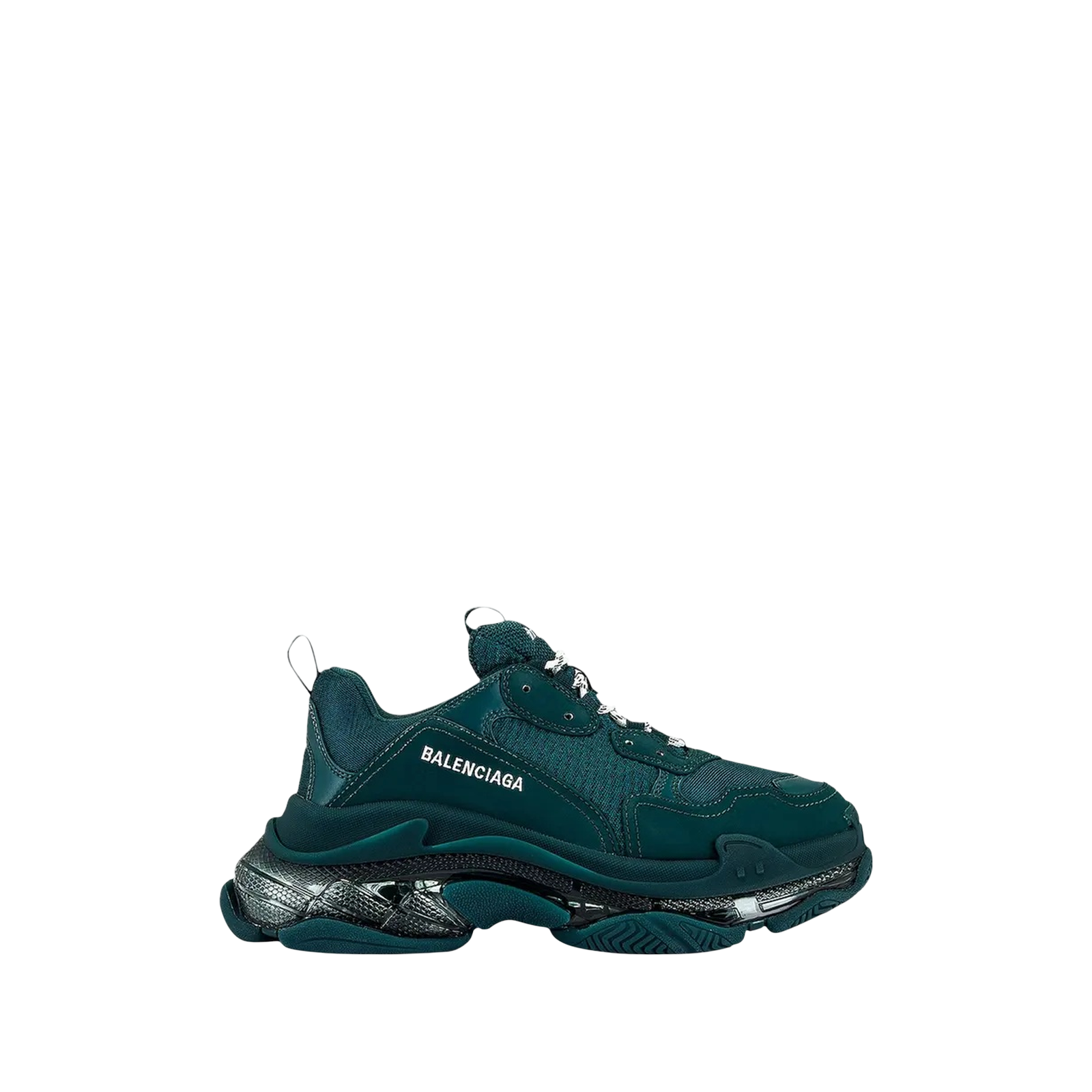TRIPLE S « CLEAR SOLE FULL DARK GREEN »