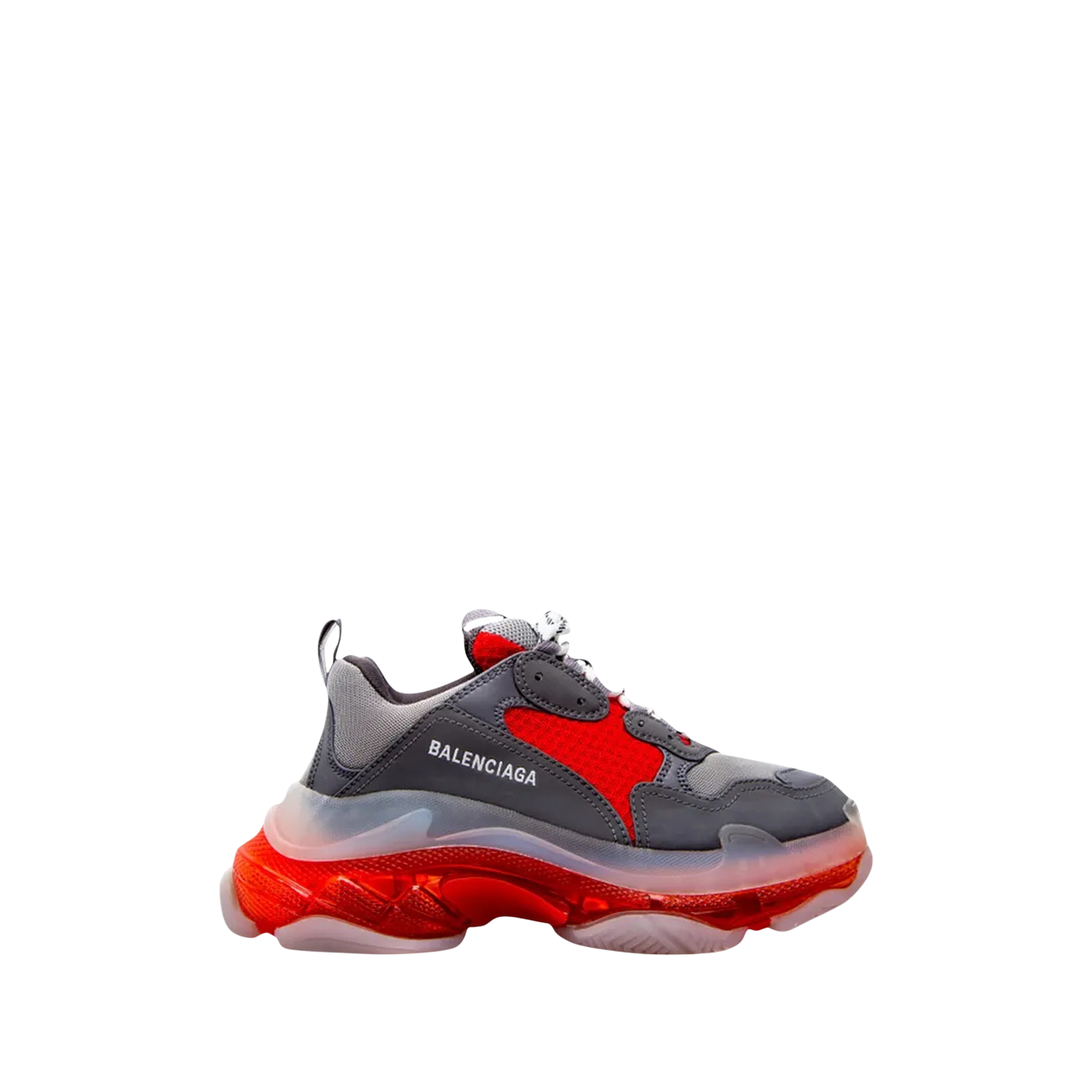 TRIPLE S « CLEAR SOLE GREY RED »