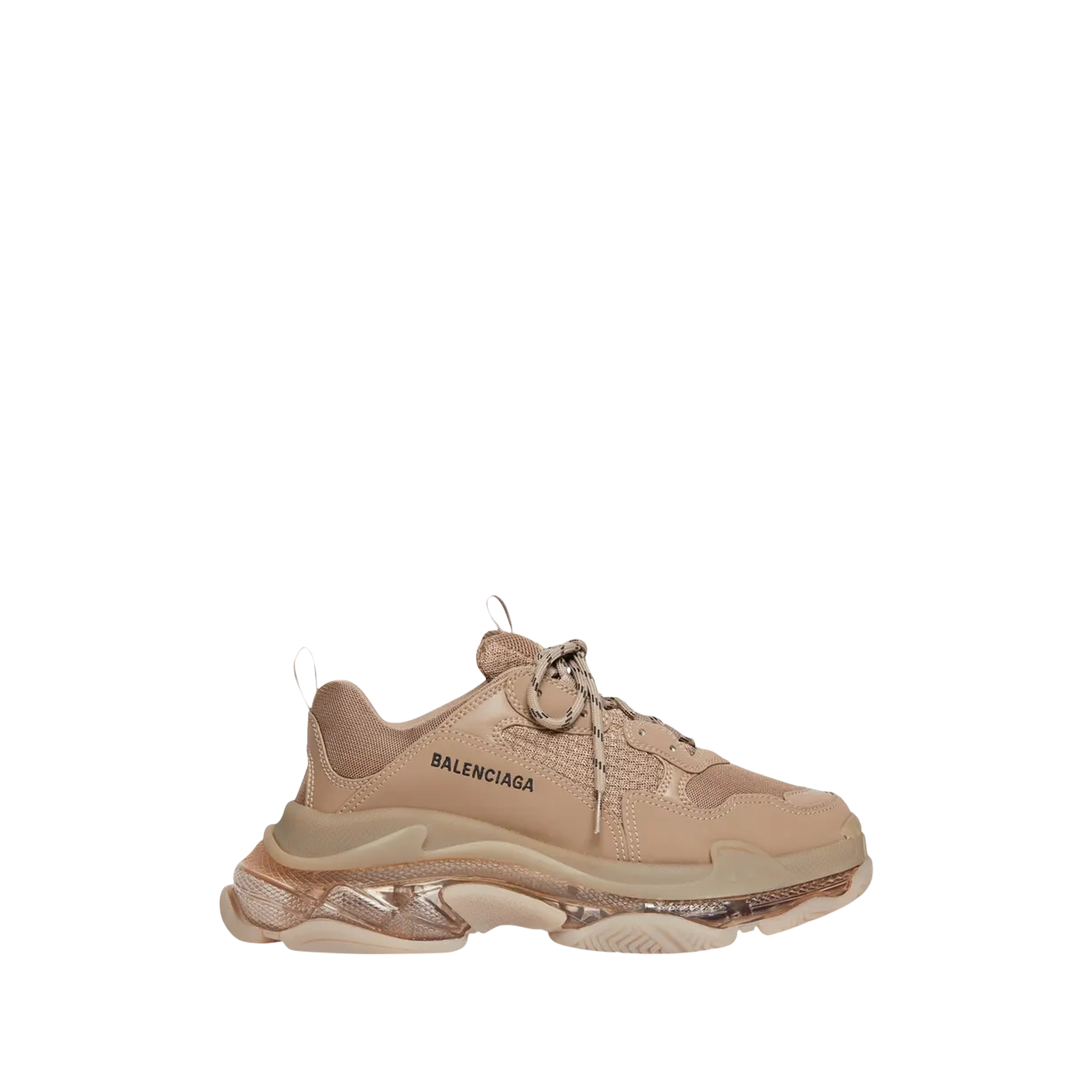 TRIPLE S « CLEAR SOLE LIGHT BROWN »