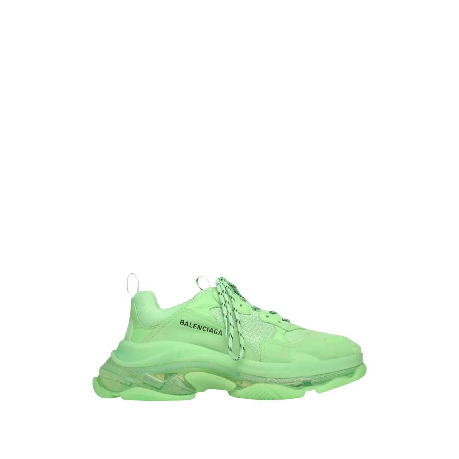 TRIPLE S « CLEAR SOLE NEON GREEN »