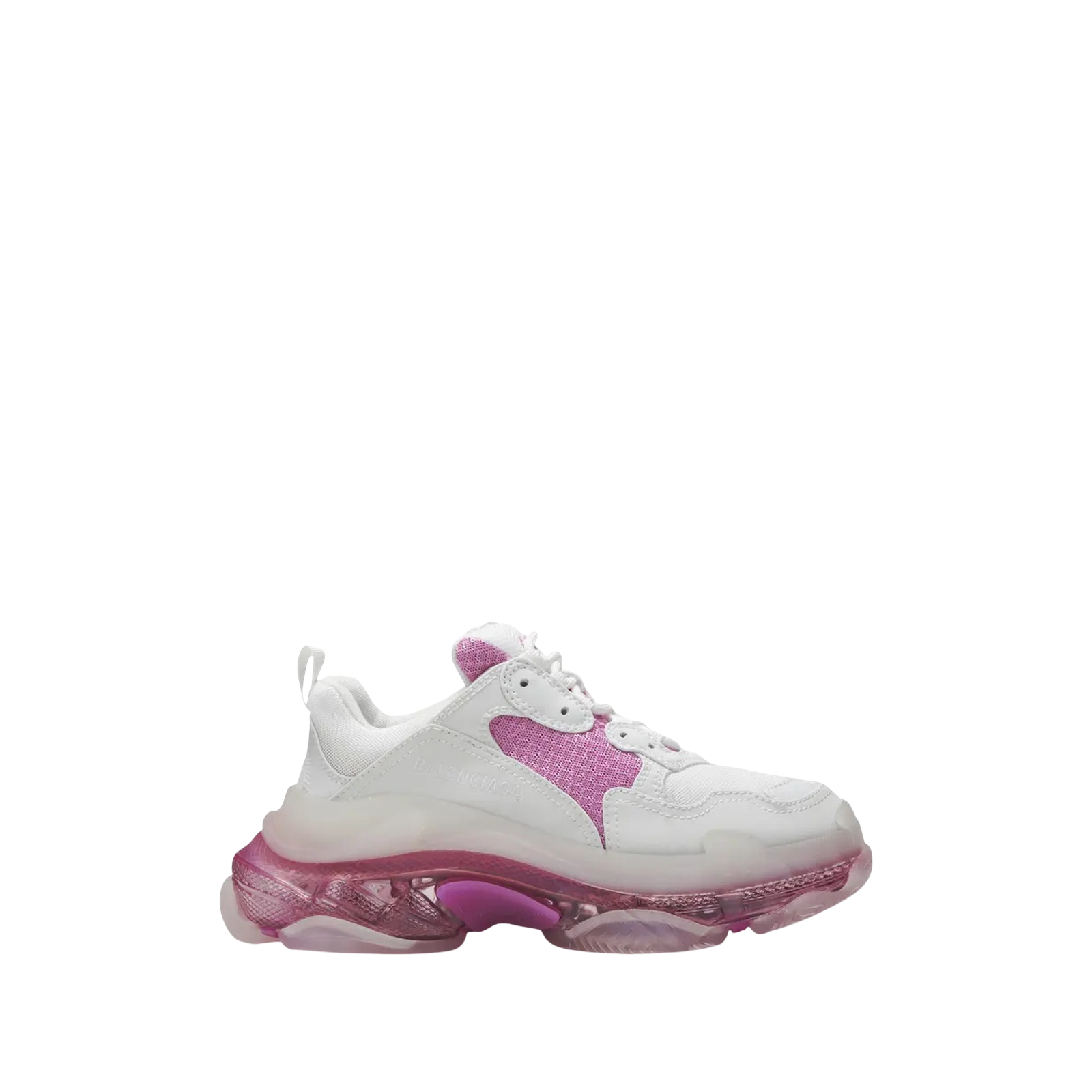 TRIPLE S CLEAR SOLE TRAINER « WHITE PINK »