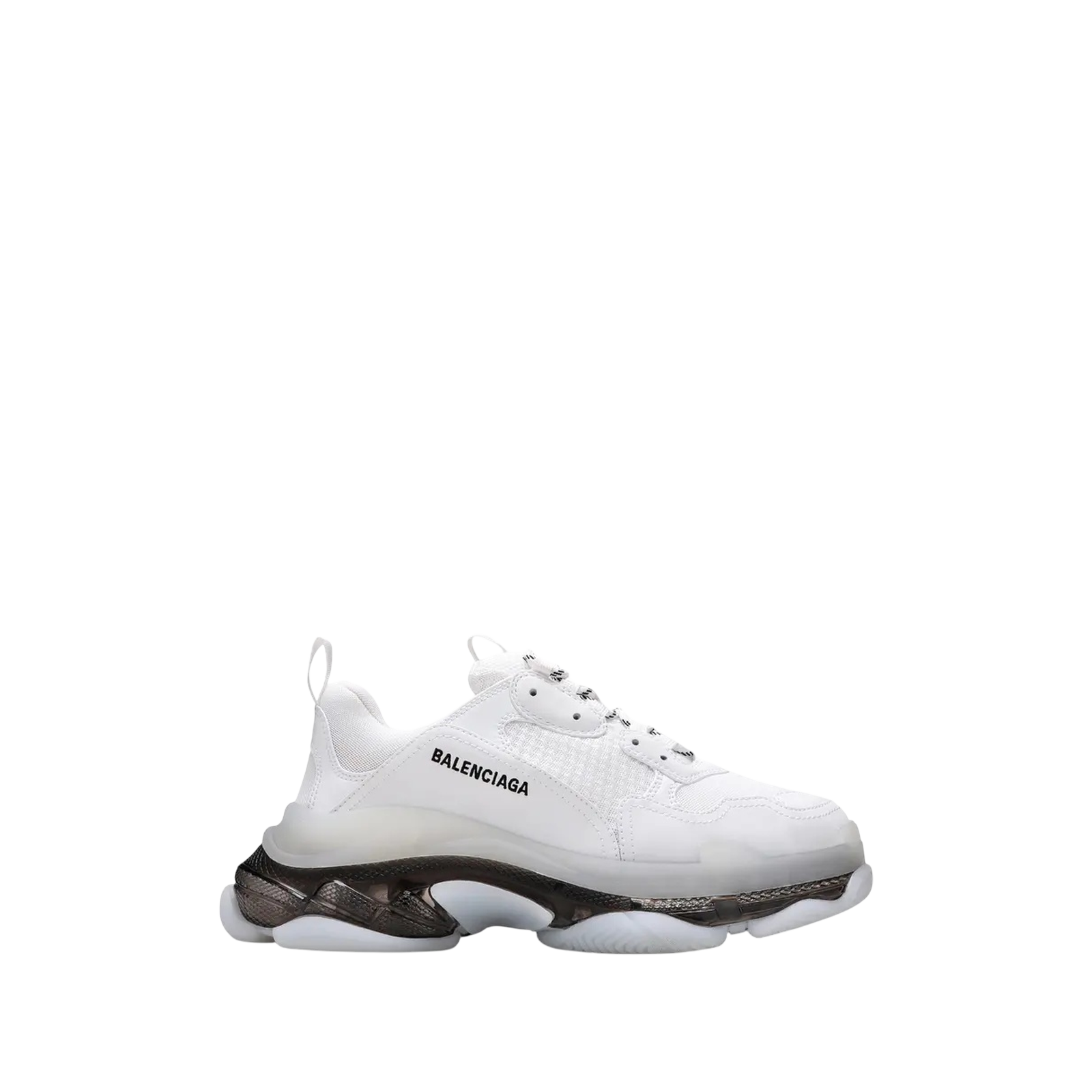 TRIPLE S « CLEAR SOLE WHITE BLACK »