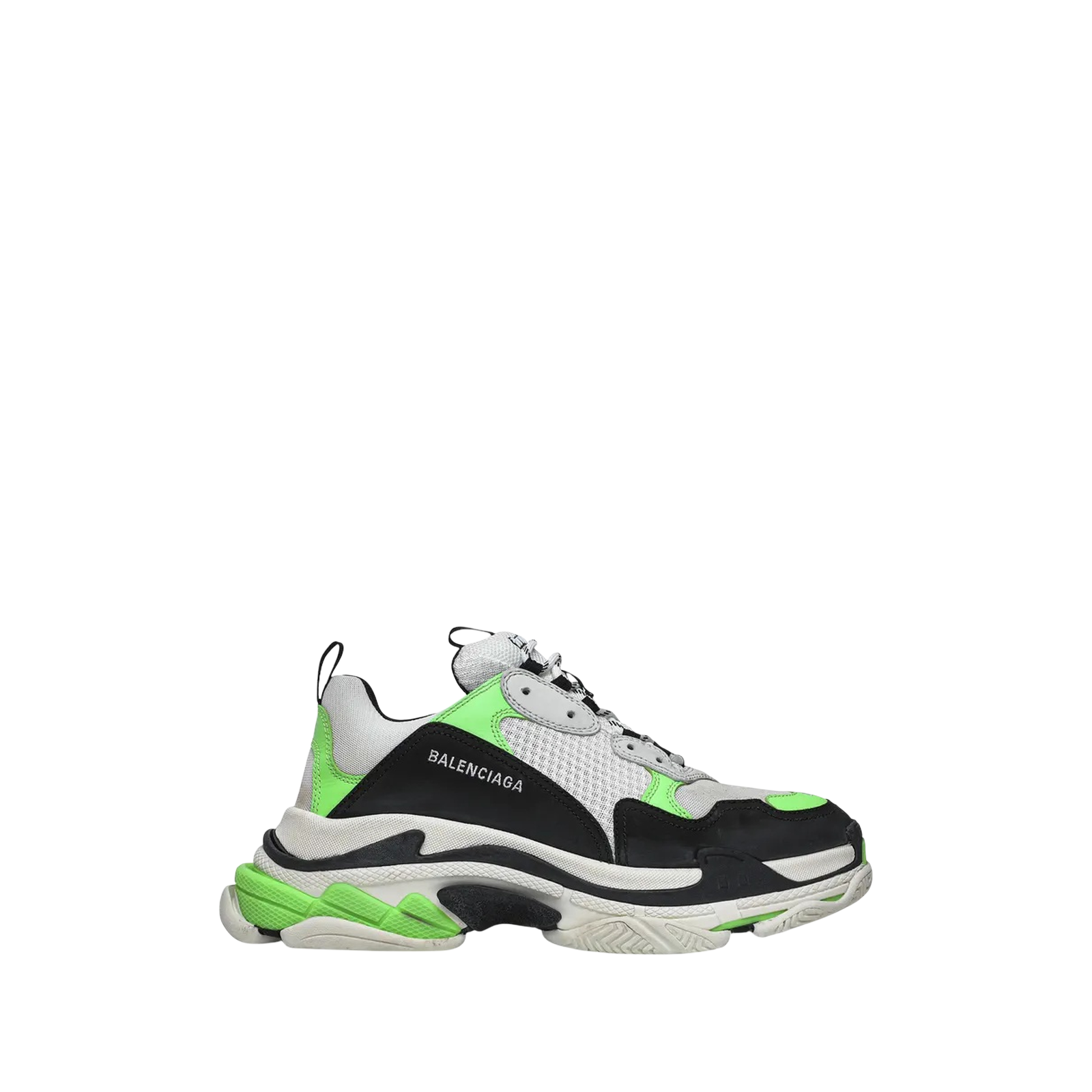 TRIPLE S « WHITE GREEN FLUO »