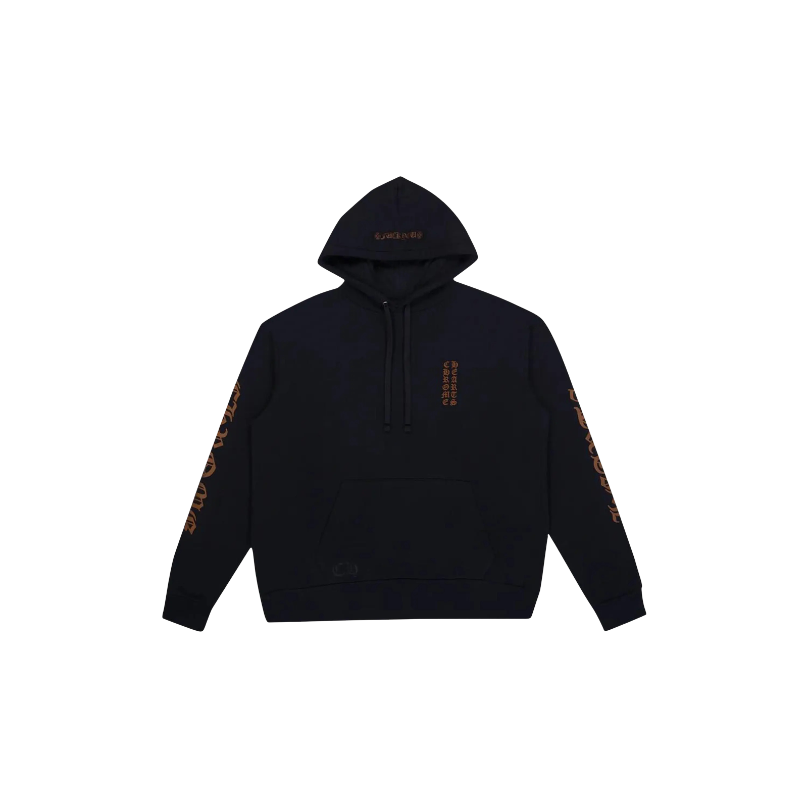 VERTICAL LOGO HOODIE « BLACK/BROWN »
