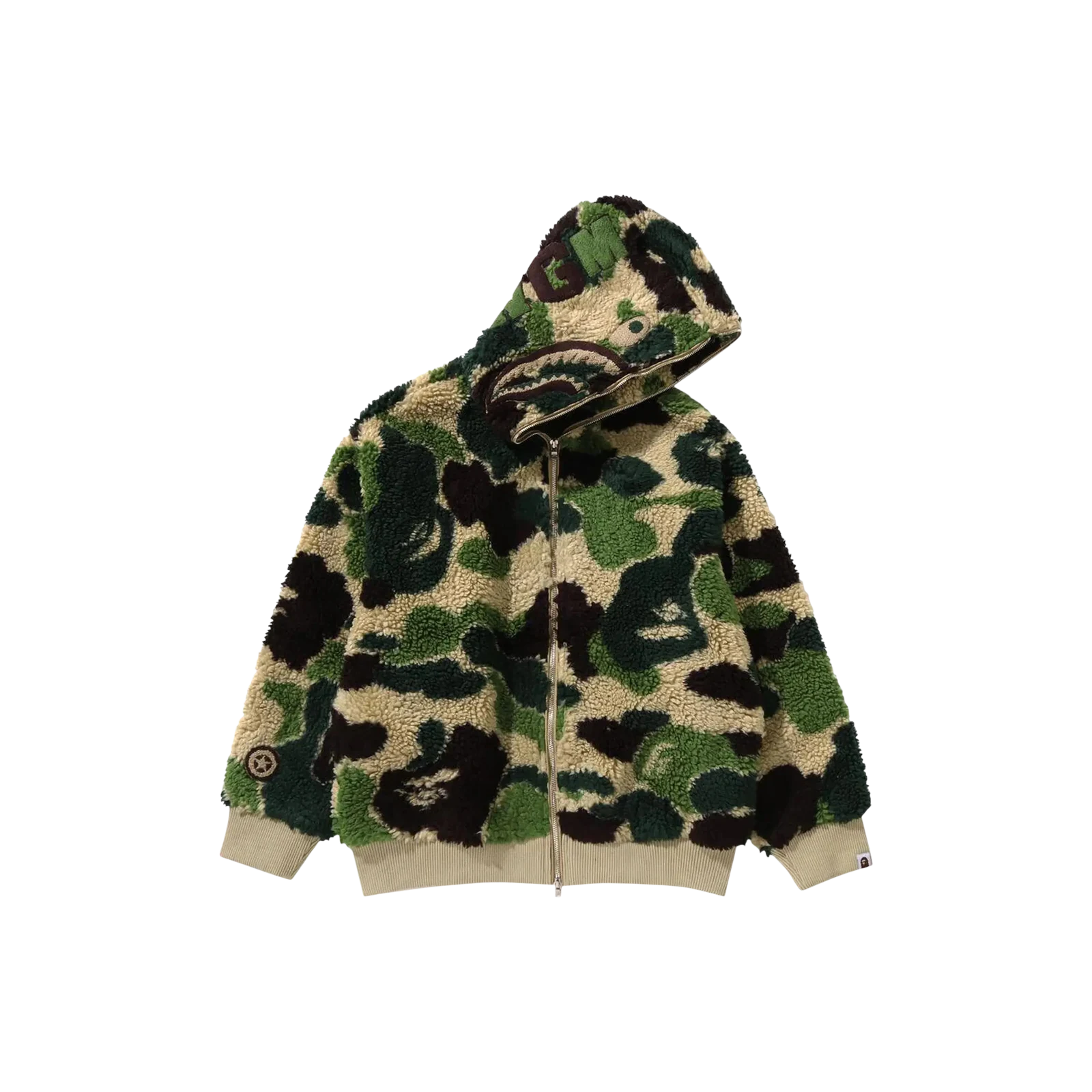 ABC CAMO BOA SHARK RELAXED FIT FULL ZIP HOODIE « GREEN »