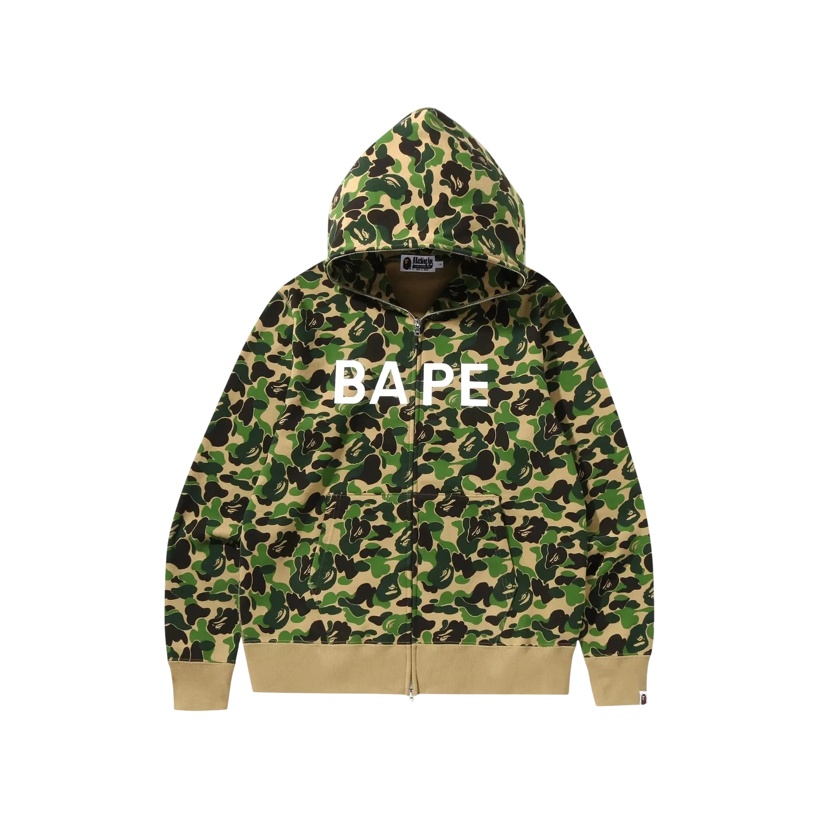 ABC CAMO FULL ZIP HOODIE « GREEN »