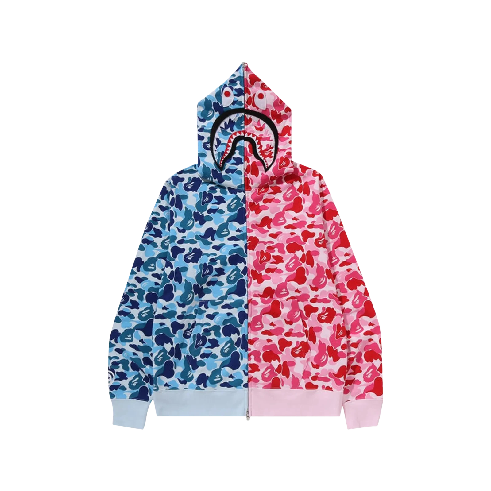ABC CAMO SEPARATE SHARK FULL ZIP HOODIE « BLUE »