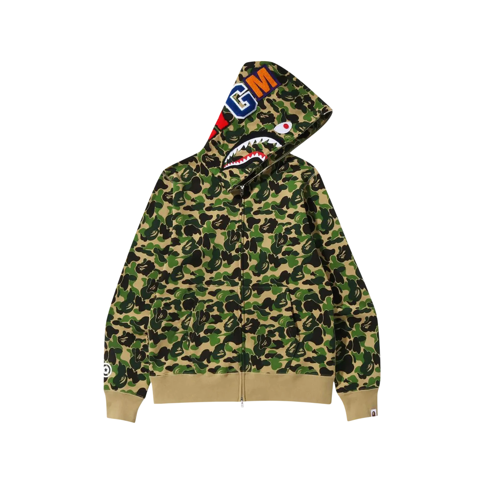 ABC CAMO SHARK FULL ZIP HOODIE « GREEN »