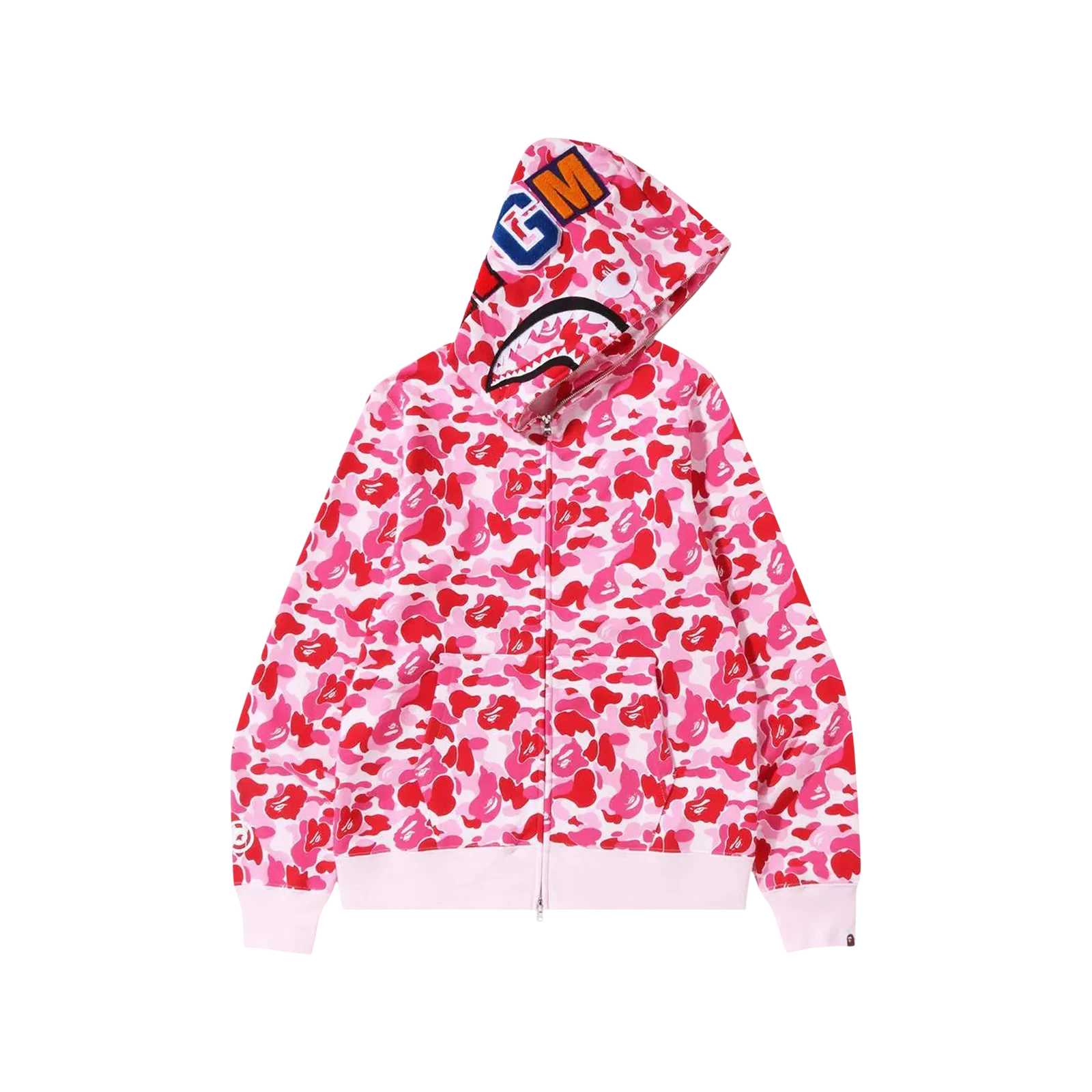 ABC CAMO SHARK FULL ZIP HOODIE « PINK »