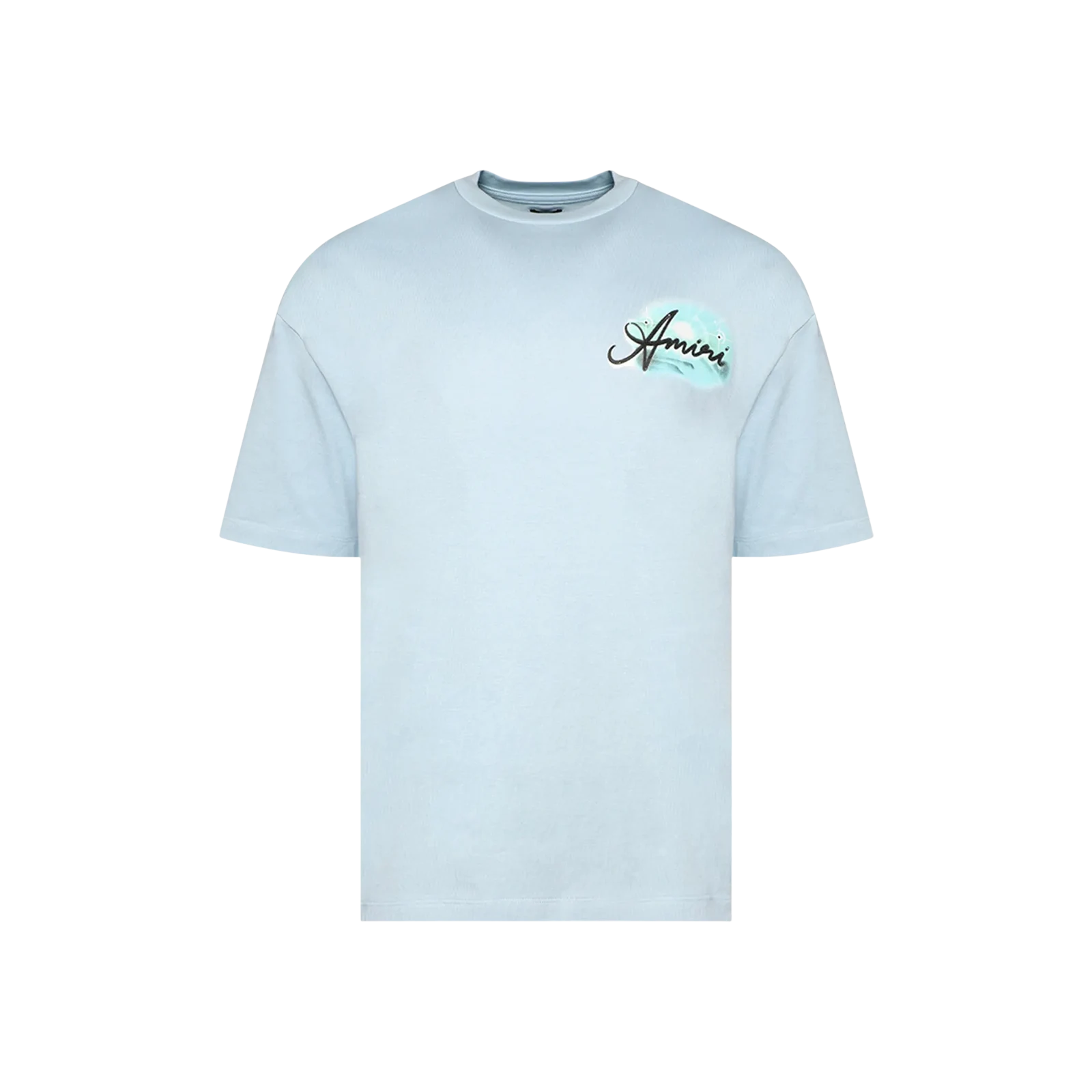 AIRBRUSH OVERSIZED TEE « CERULEAN »