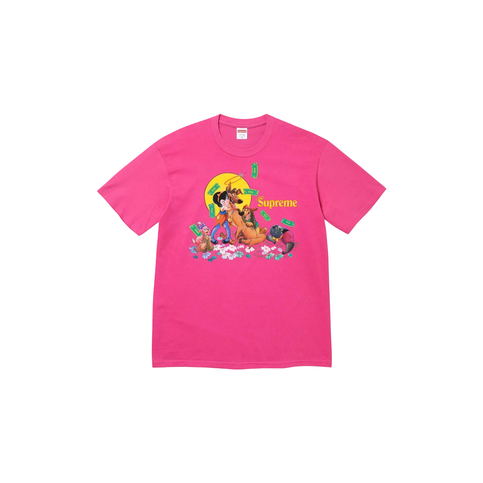 ALL DOGS GO TO HEAVEN TEE « FUCHSIA »