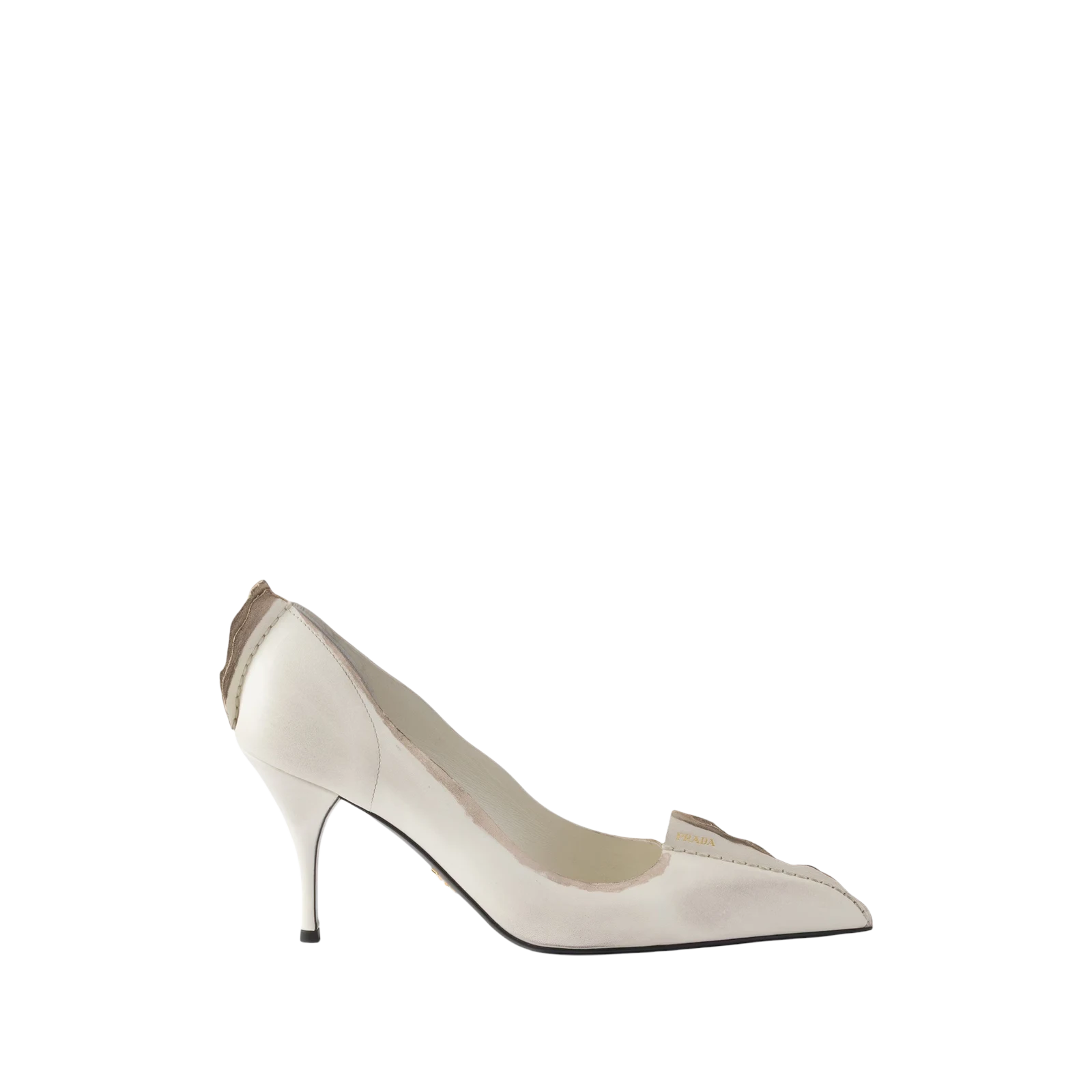 ANTIQUED LEATHER PUMPS 85MM