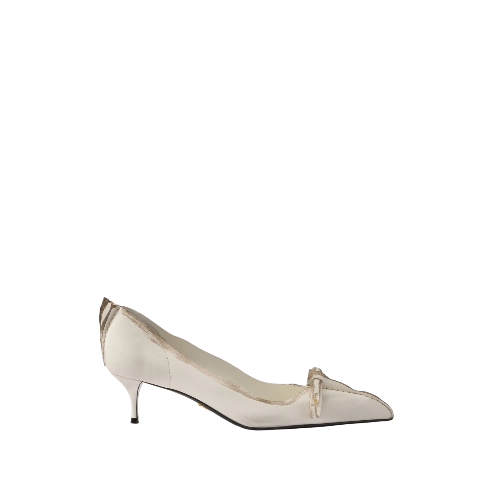 ANTIQUED LEATHER PUMPS 85MM