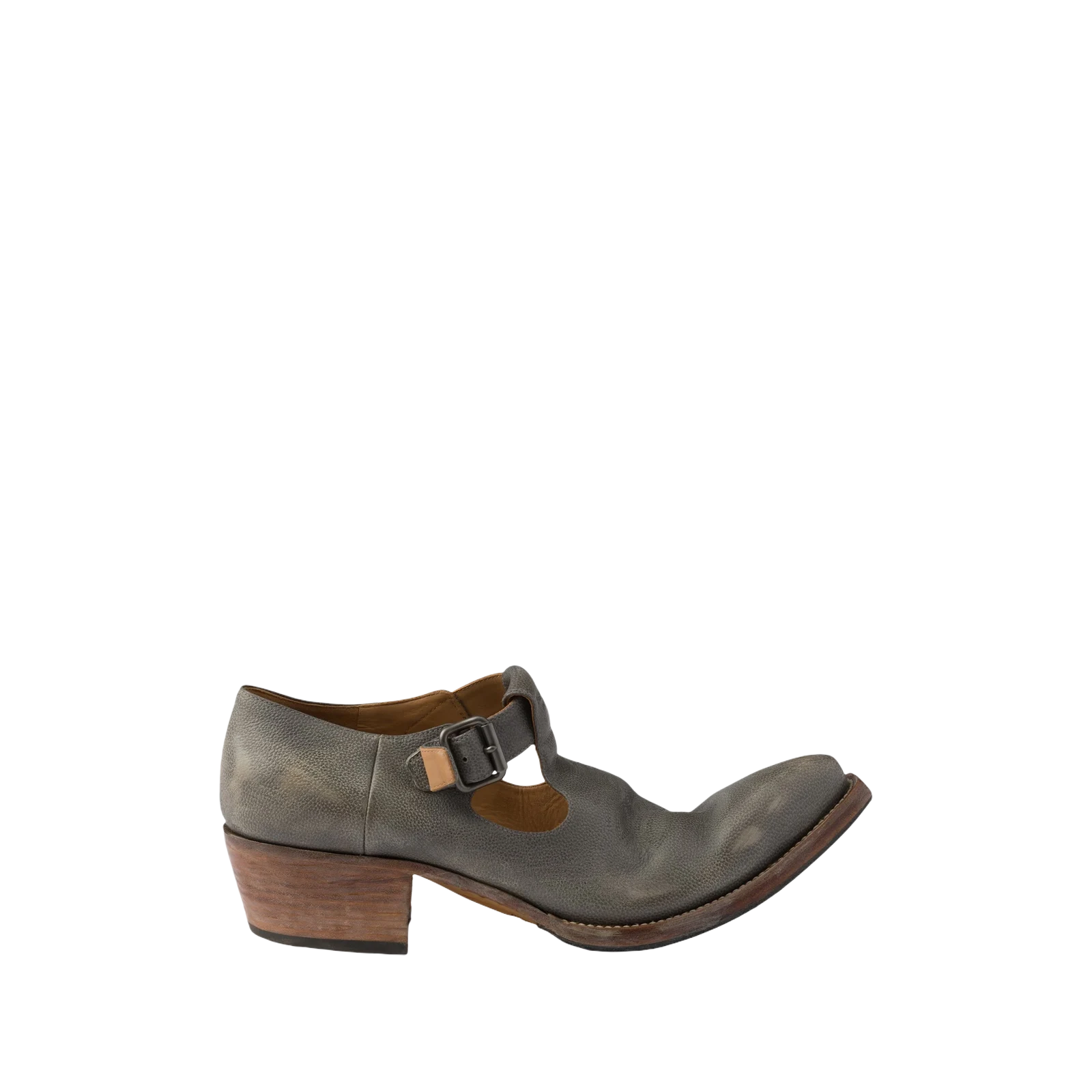 ANTIQUED LEATHER WITH BUCKLE