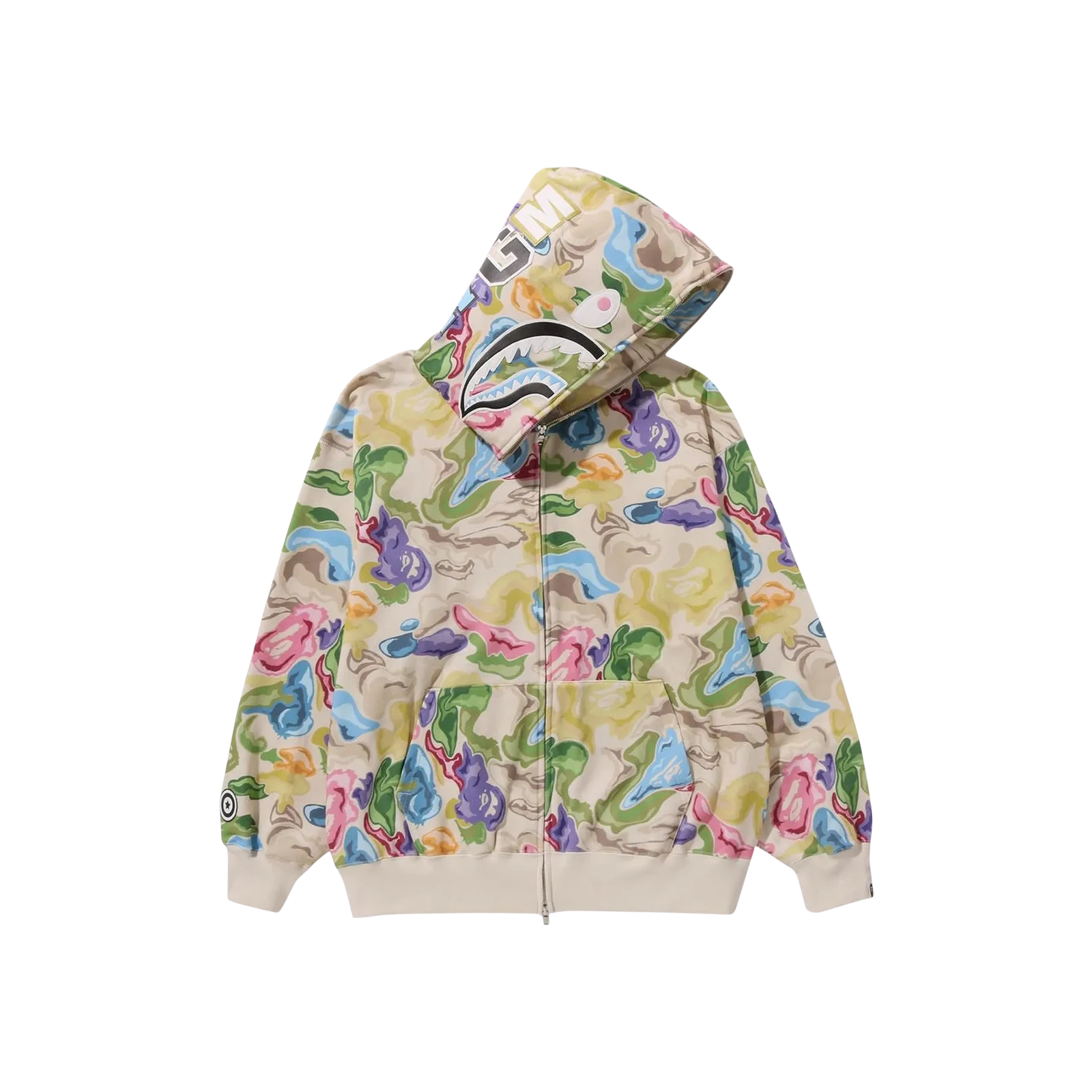 ART CAMO SHARK HOODIE « MULTICOLOR »