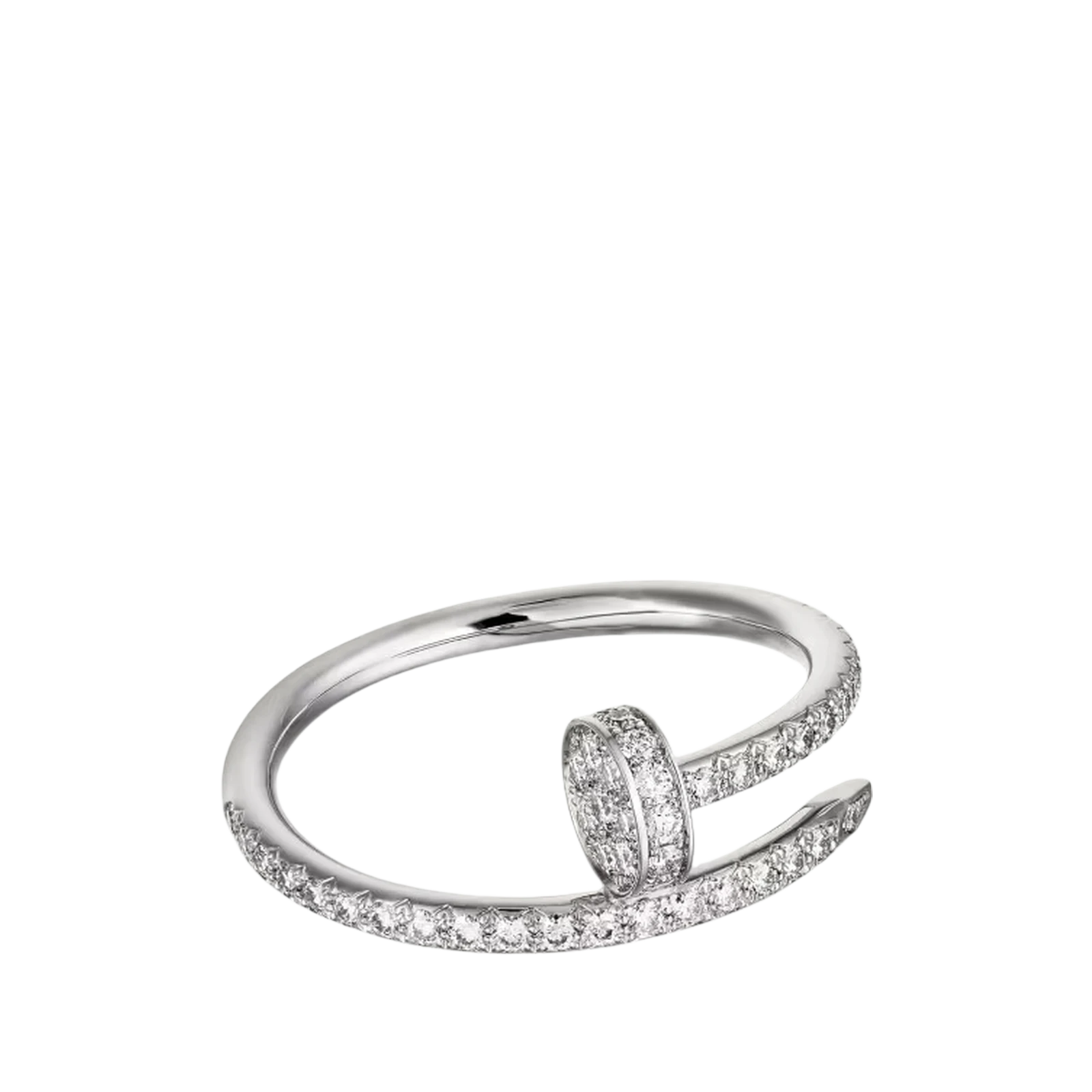 BAGUE JUSTE UN CLOU, PETIT SEMI-PAVÉE