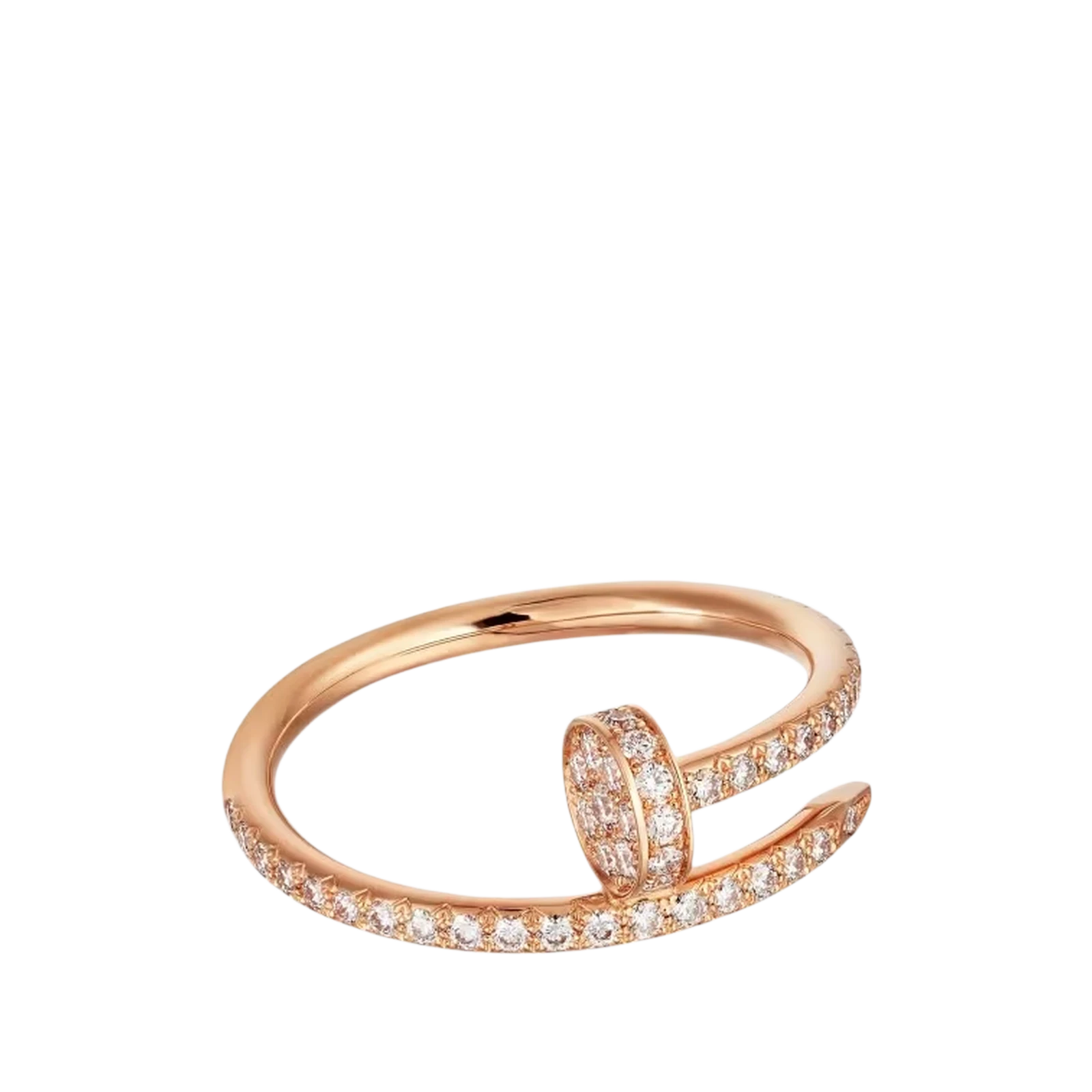 BAGUE JUSTE UN CLOU, PETIT SEMI-PAVÉE