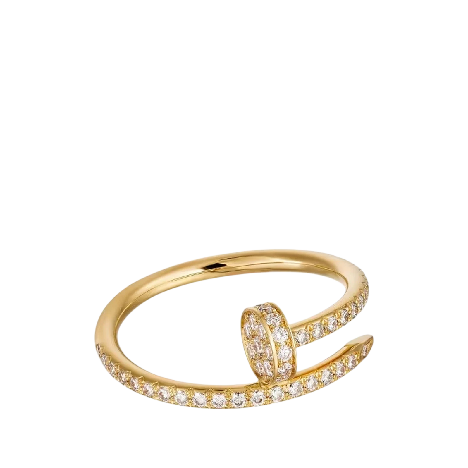 BAGUE JUSTE UN CLOU, PETIT SEMI-PAVÉE