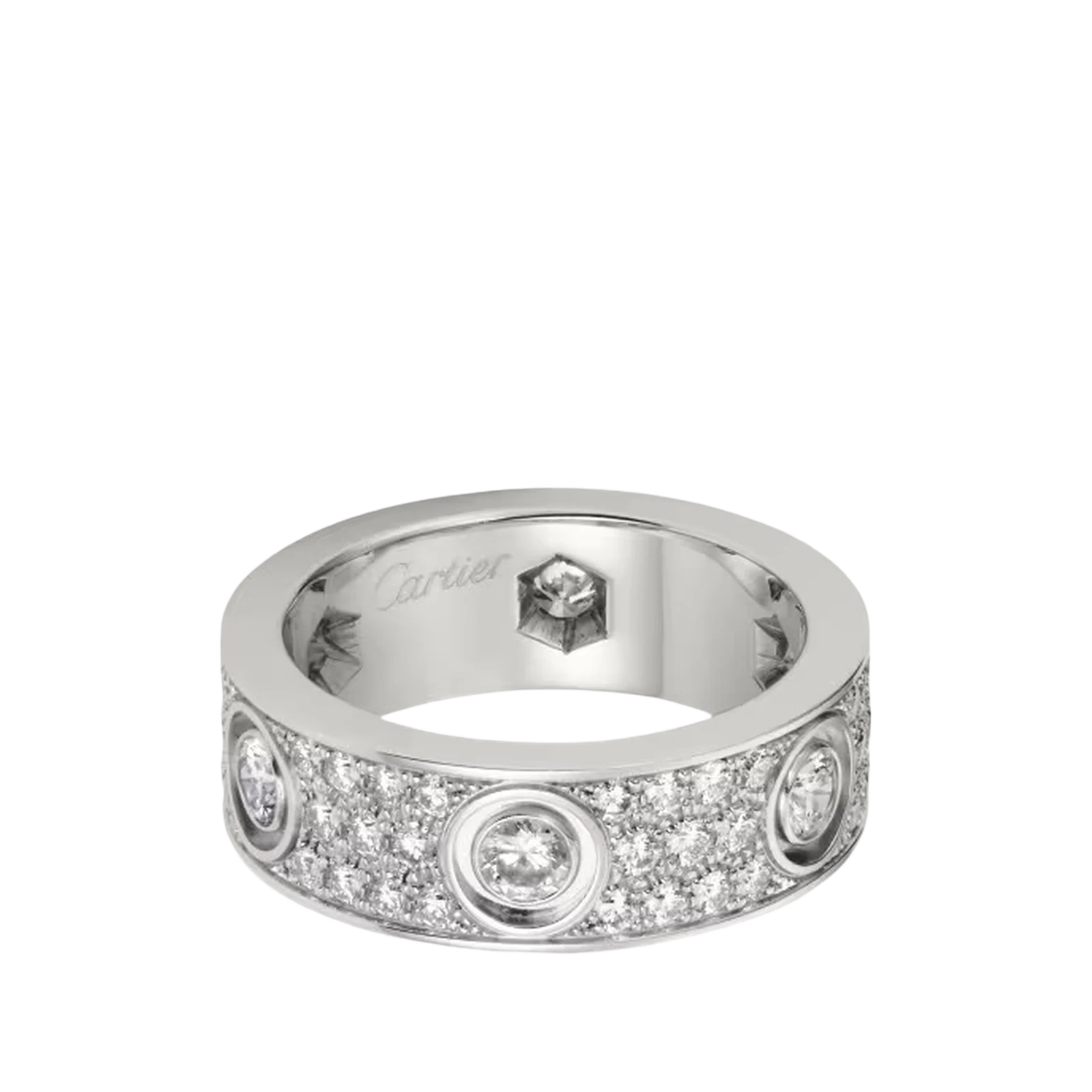 BAGUE LOVE CLASSIQUE PAVÉE 6 DIAMANTS