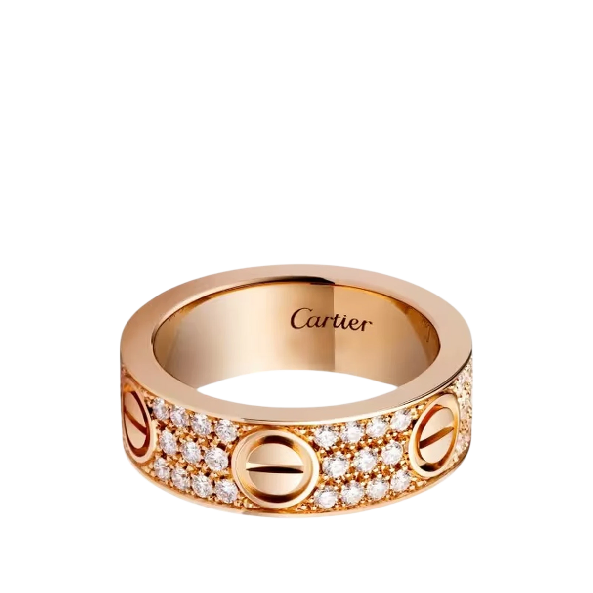 BAGUE LOVE CLASSIQUE PAVÉE 6 DIAMANTS