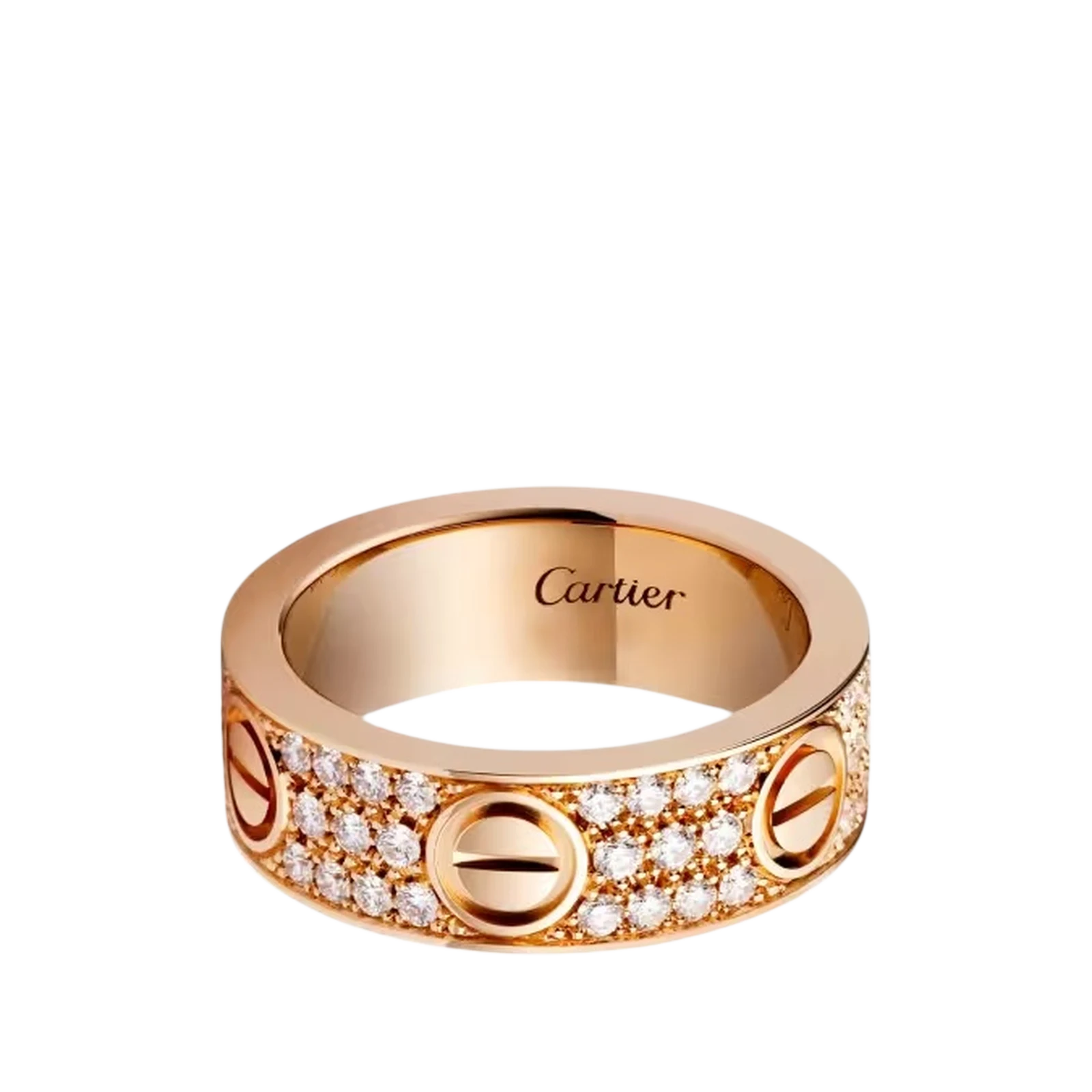 BAGUE LOVE CLASSIQUE PAVÉE 6 DIAMANTS
