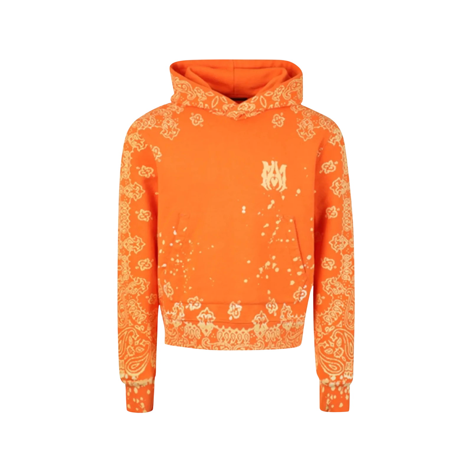BANDANA BLEACH ALL OVER HOODIE « ORANGE »