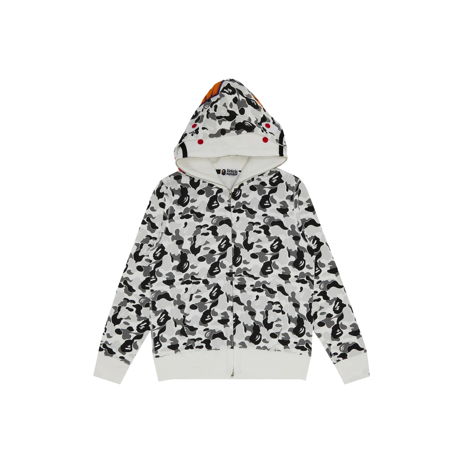 ABC CAMO DOUBLE SHARK FULL ZIP HOODIE « GREY »