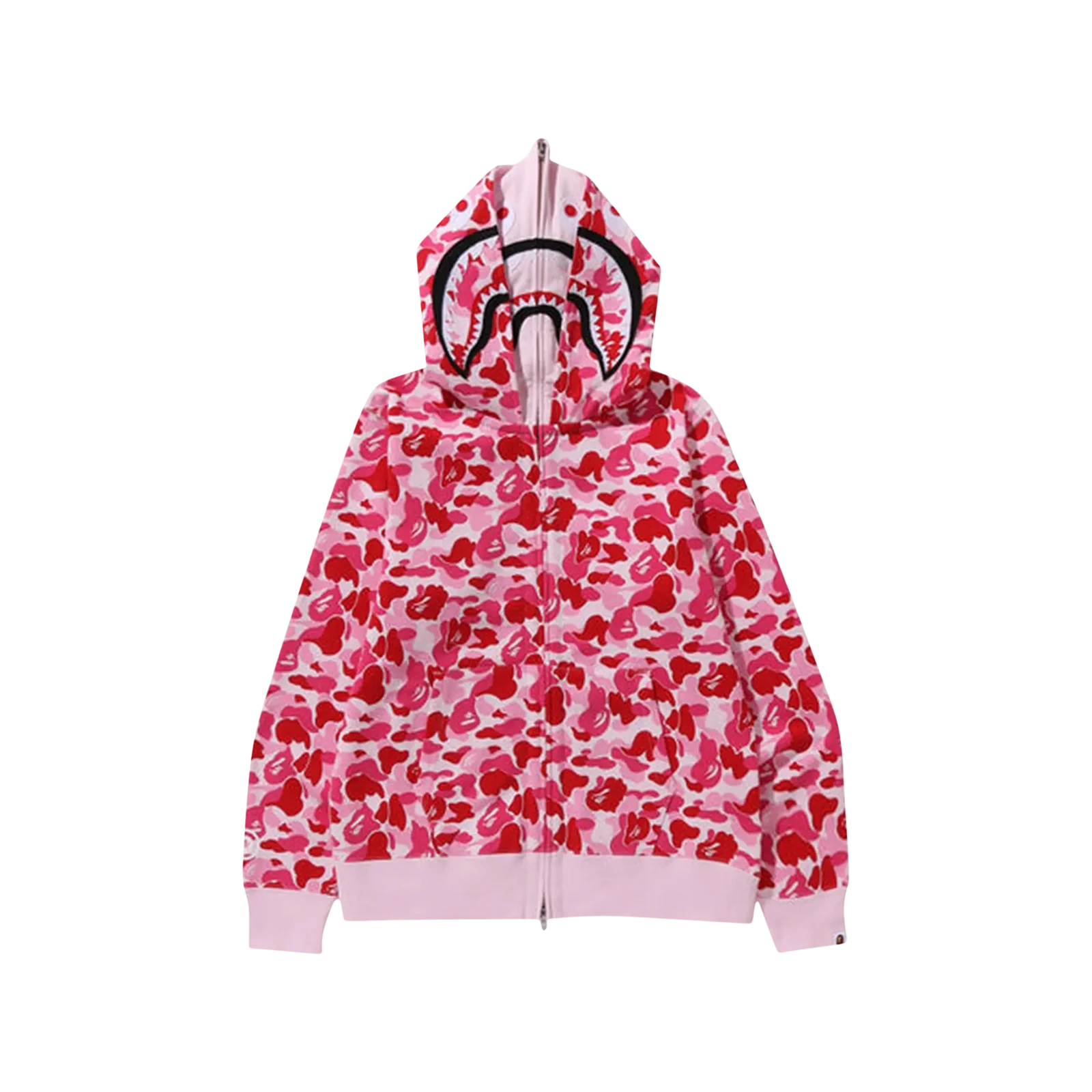 ABC CAMO DOUBLE SHARK FULL ZIP HOODIE « PINK »