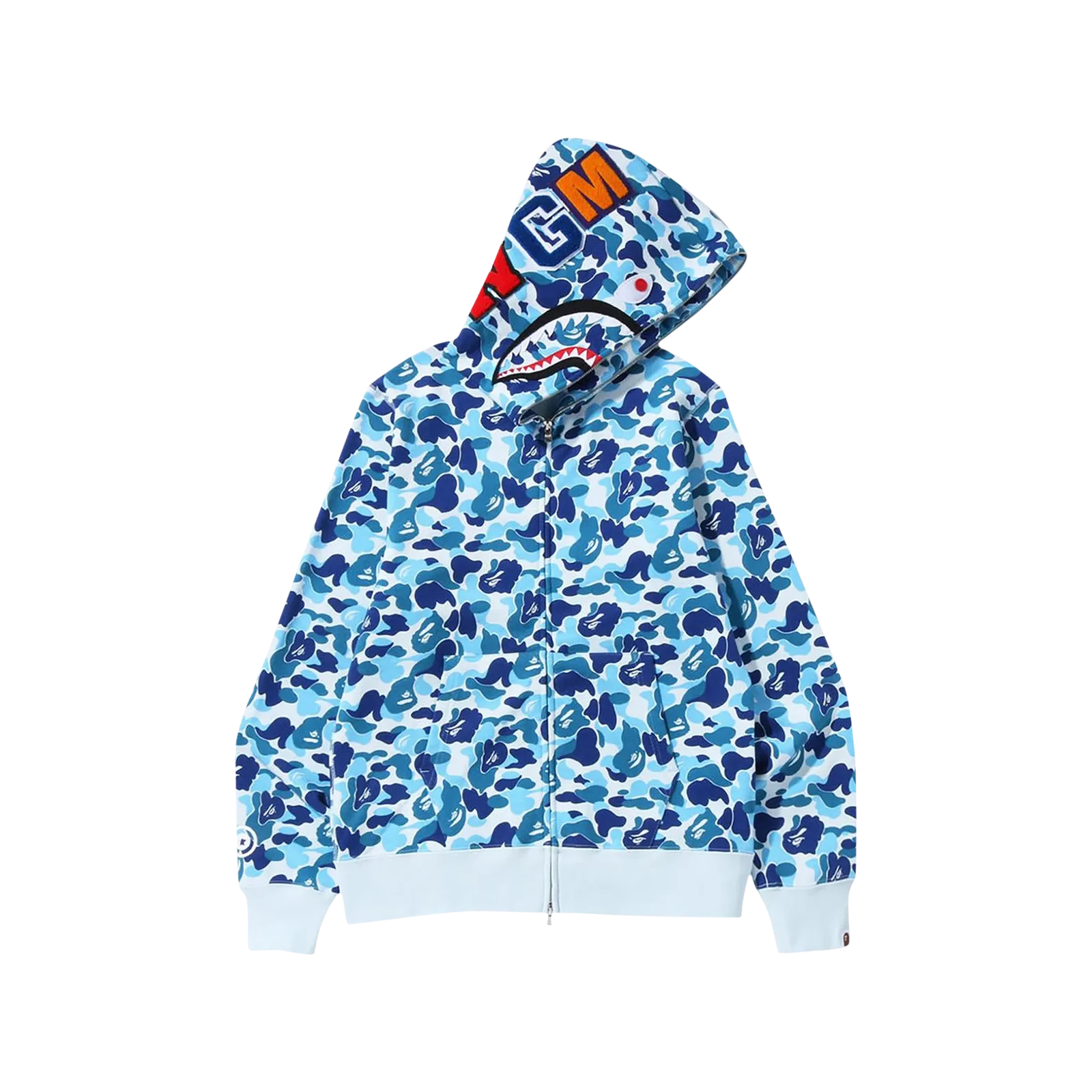 ABC CAMO SHARK FULL ZIP HOODIE « BLUE »