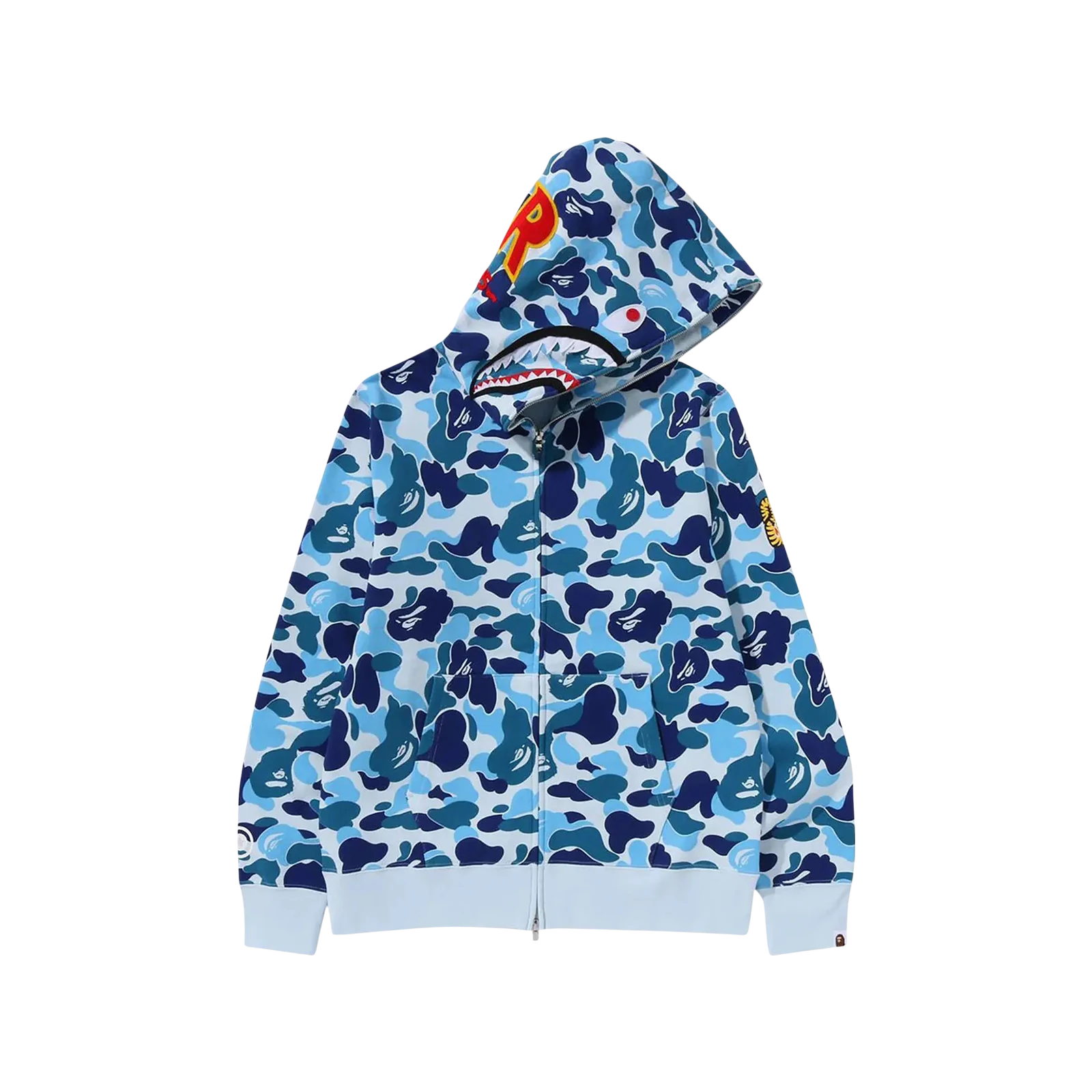 ABC CAMO SHARK FULL ZIP HOODIE « BLUE »