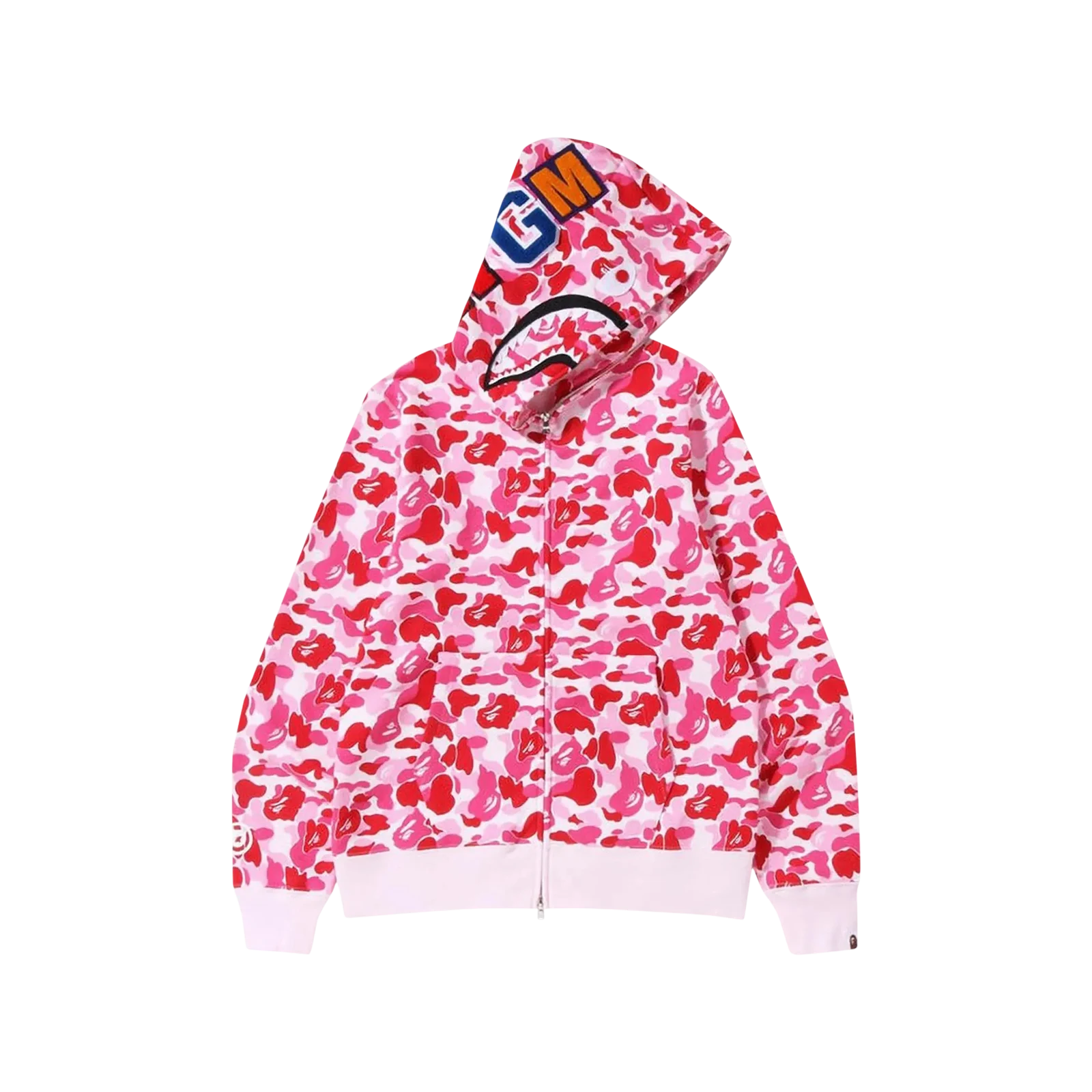 ABC CAMO SHARK FULL ZIP HOODIE « PINK »