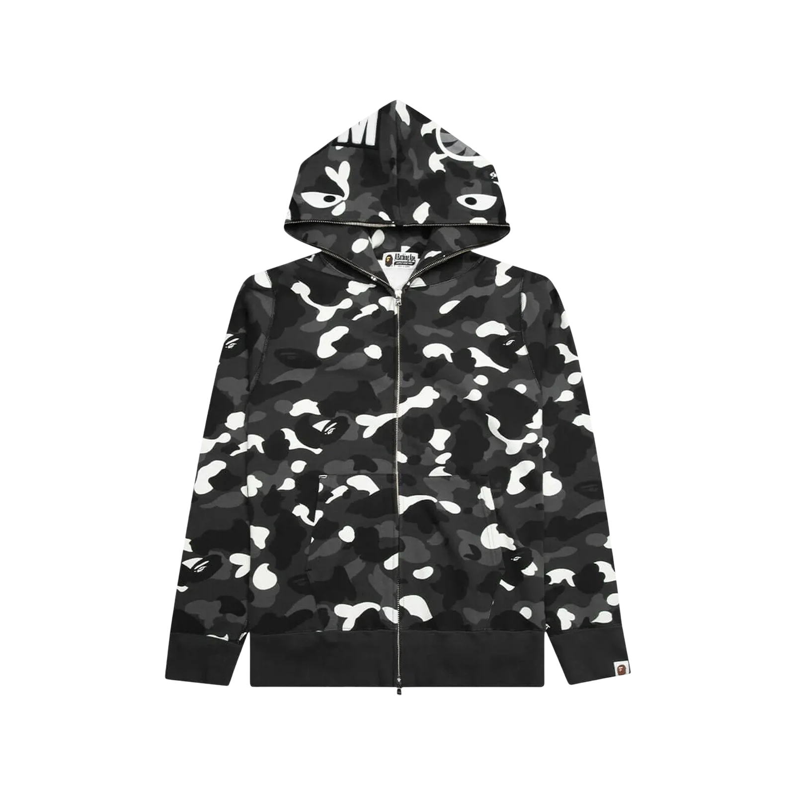 CITY CAMO SHARK FULL ZIP HOODIE « BLACK »