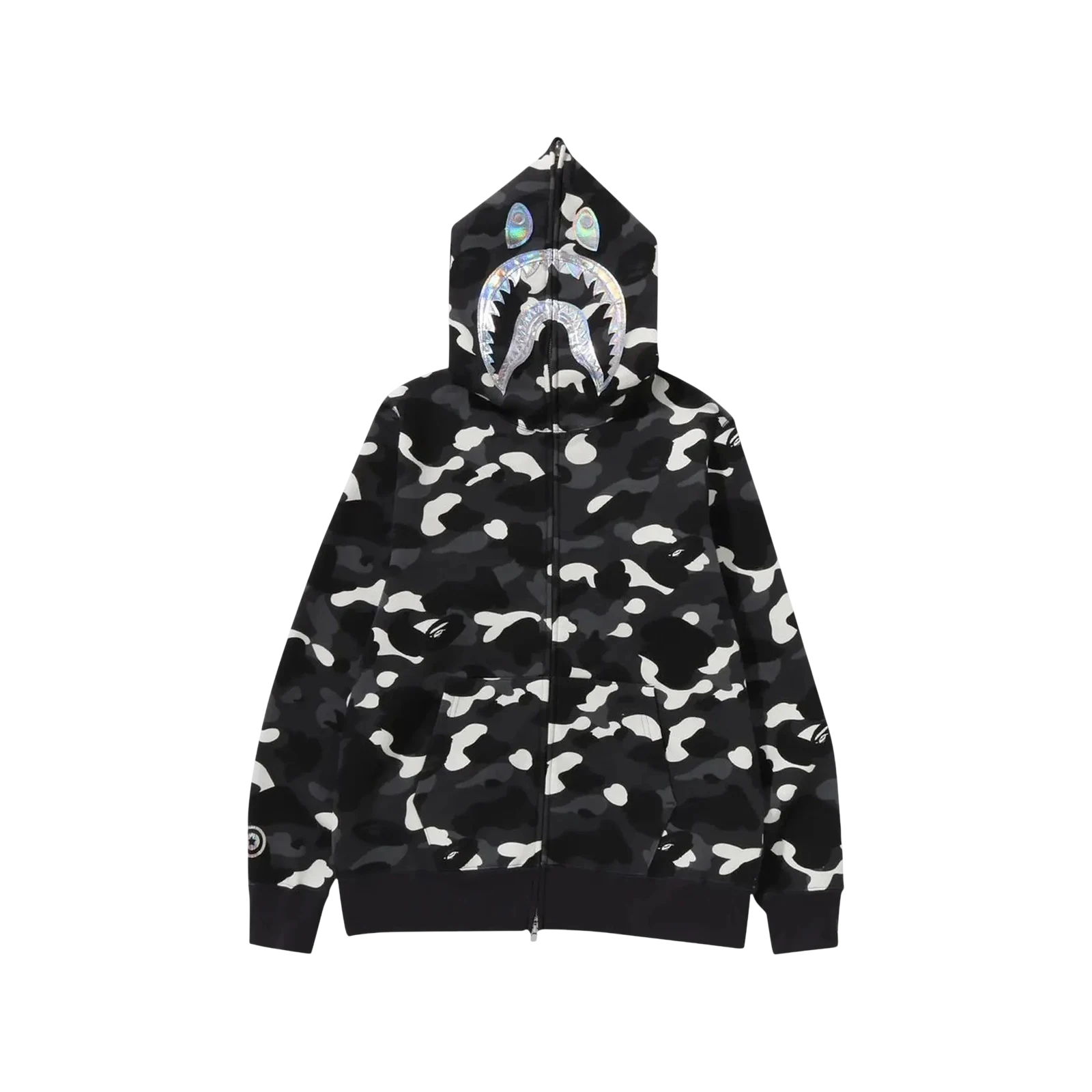 CITY CAMO SHARK FULL ZIP HOODIE « BLACK »