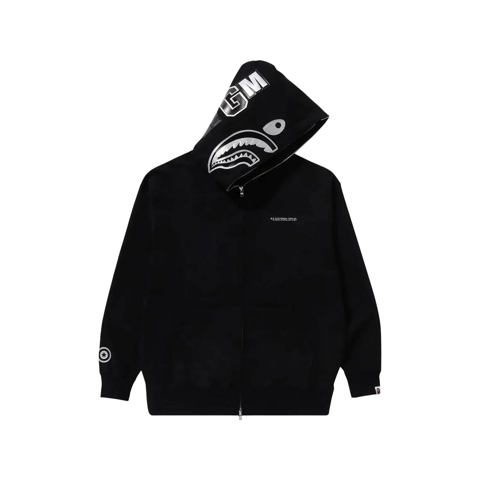 INK CAMO SHARK ZIP HOODIE « BLACK »