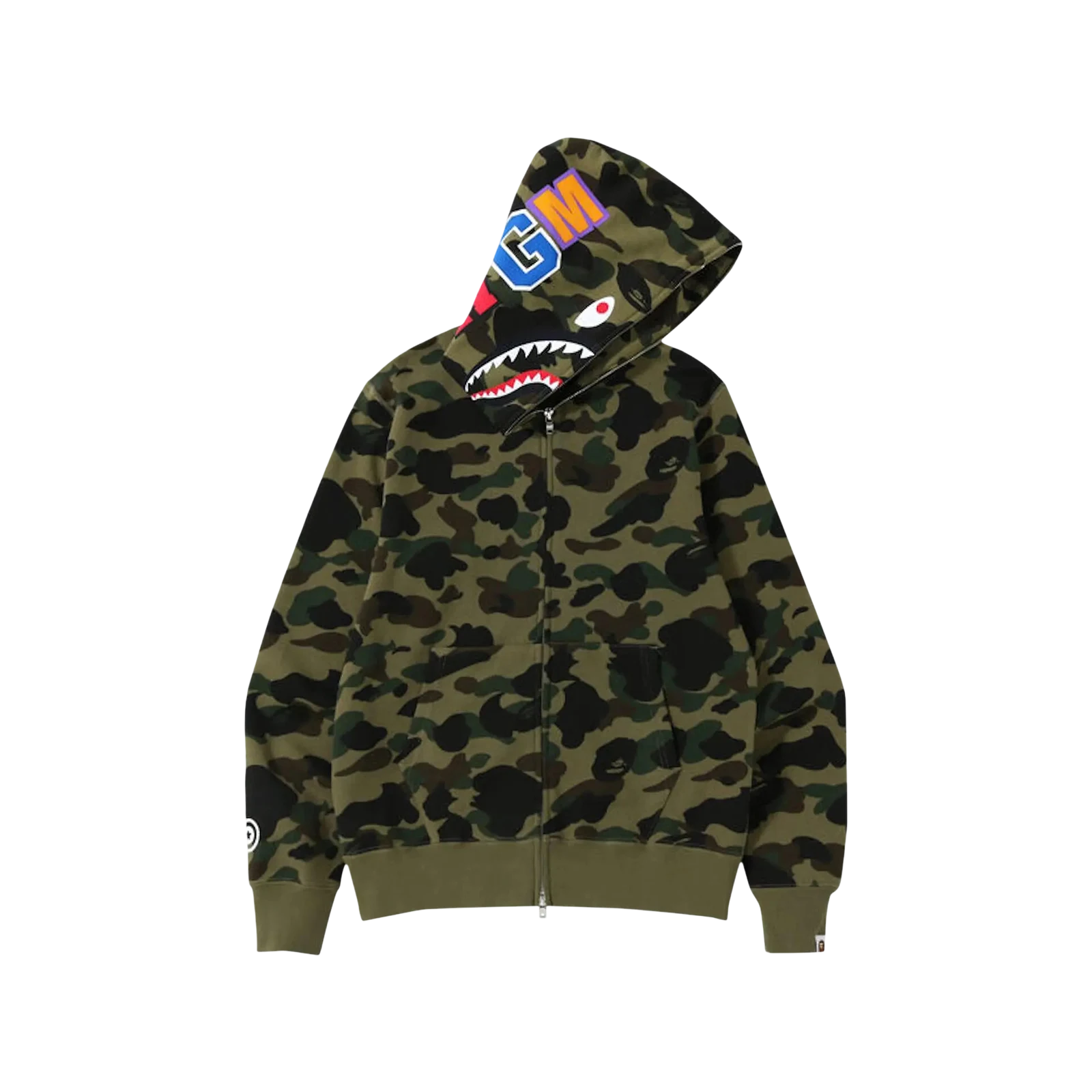 KIDS 1ST CAMO MILO SHARK ZIP HOODIE « GREEN »