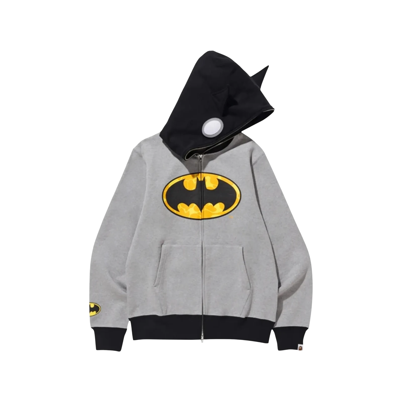X DC BATMAN FULL ZIP HOODIE « GREY »