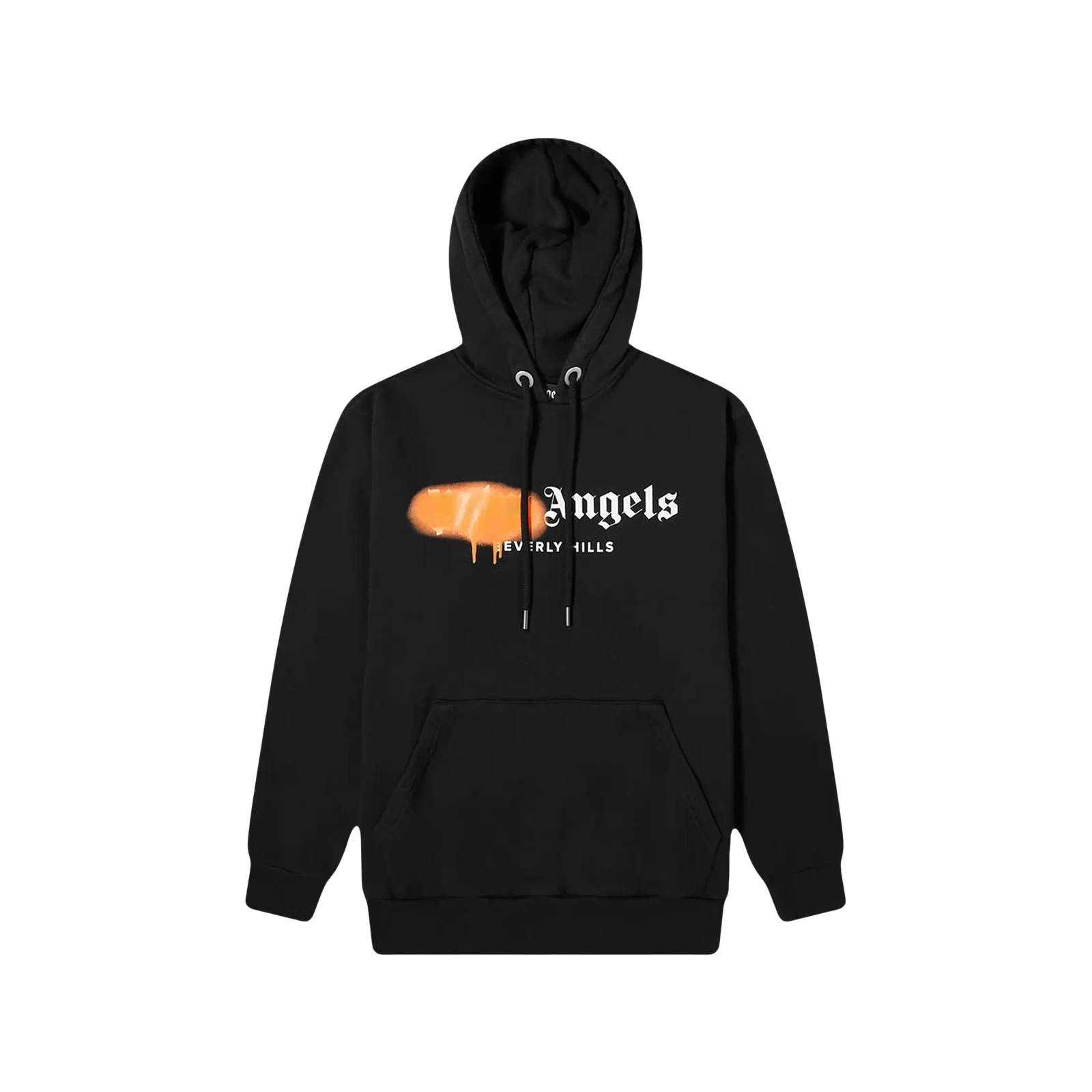BEVERLY HILLS SPRAYED LOGO HOODIE « BLACK »