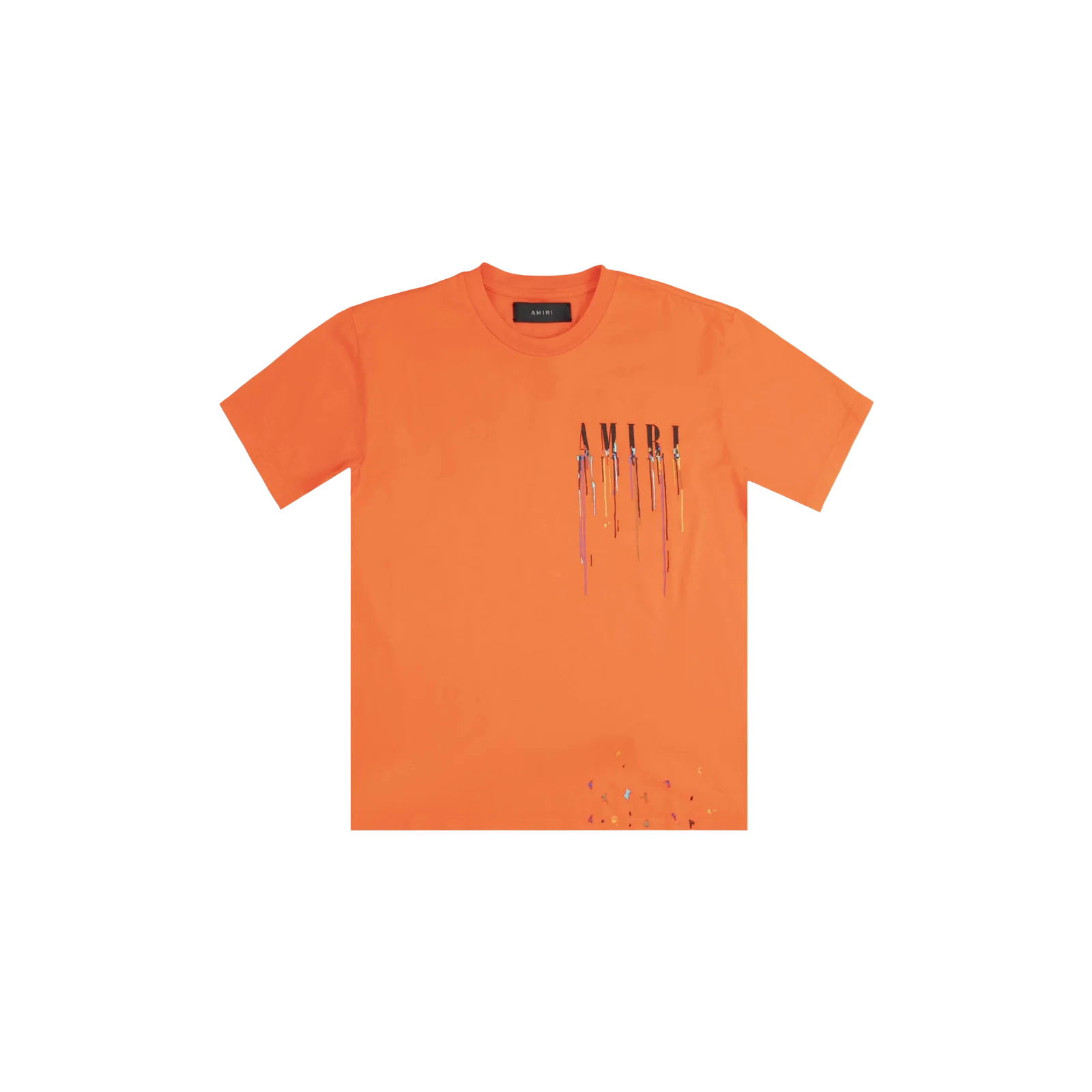 PAINT DRIP CORE LOGO TEE « ORANGE/BLACK »