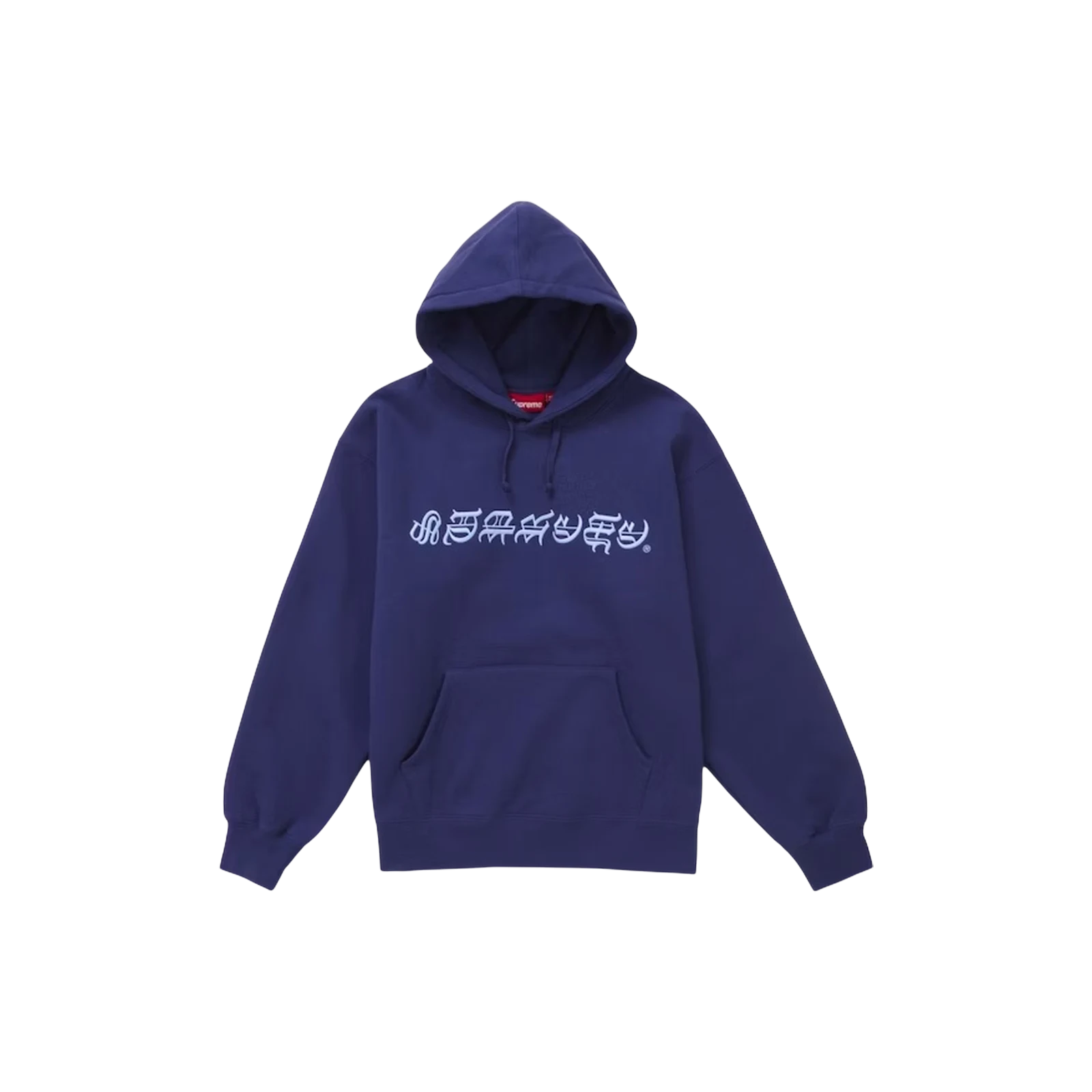 BLACKLETTER HOODED « WASHED NAVY »