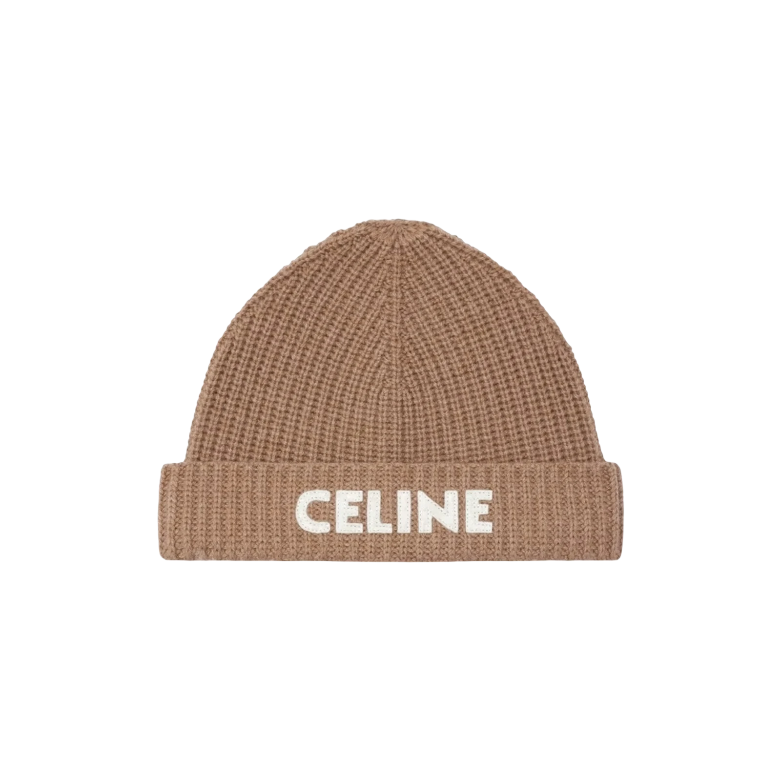 BONNET EN MAILLE BRODÉE EN CACHEMIRE