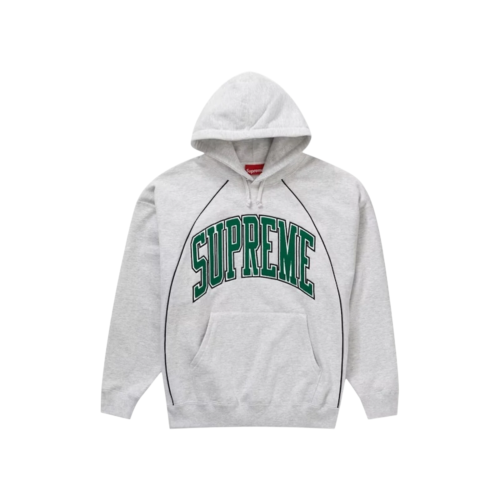 BOXY PIPING ARC HOODED « ASH GREY »