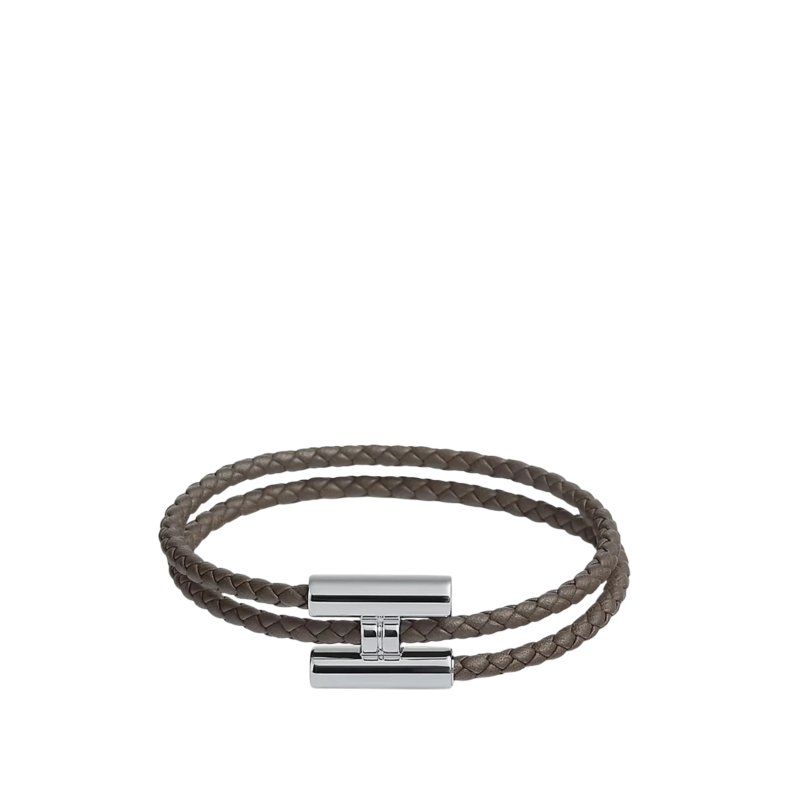 BRACELET TOURNIS TRESSÉ « GREY »