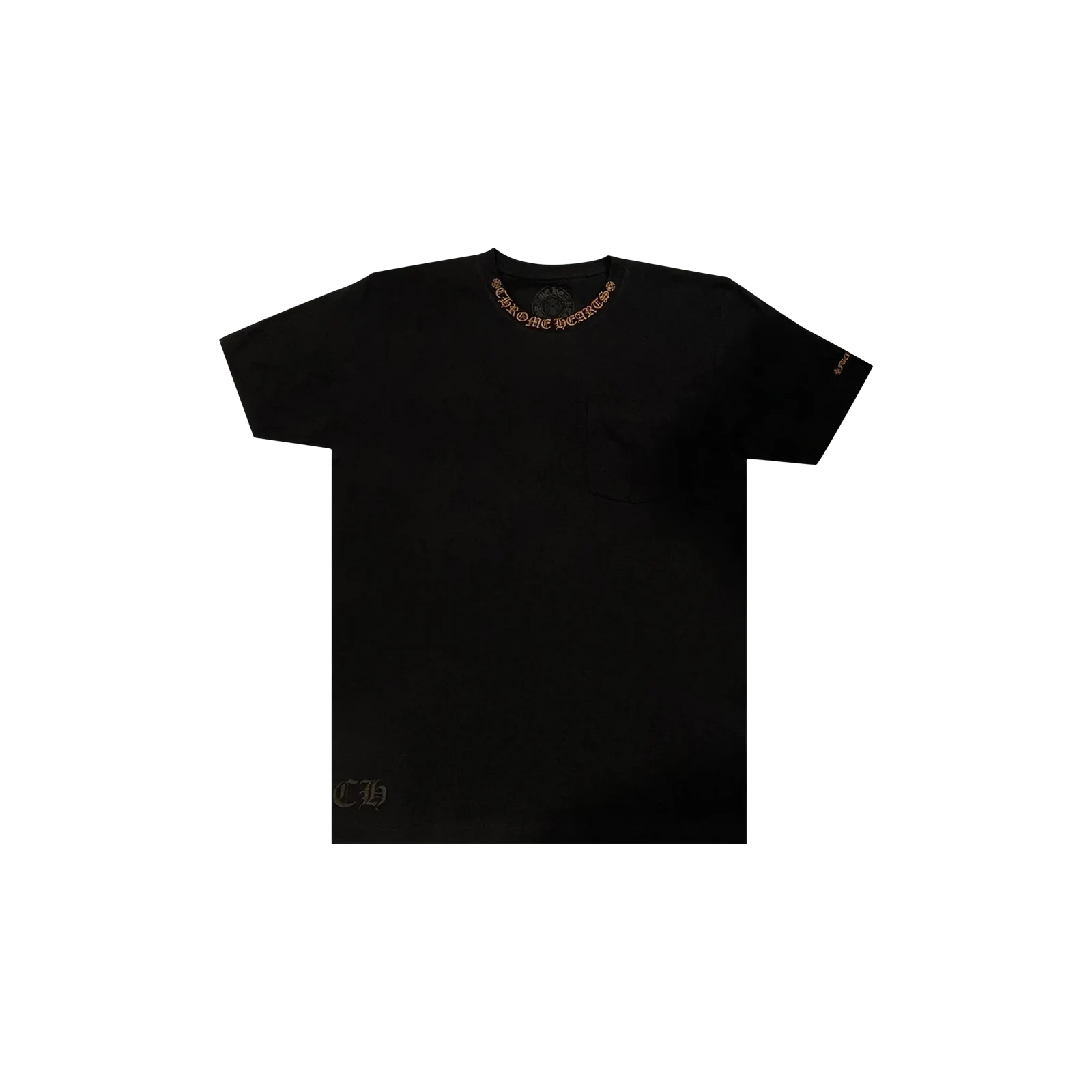 COLLAR PRINT T-SHIRT « BLACK/BROWN »