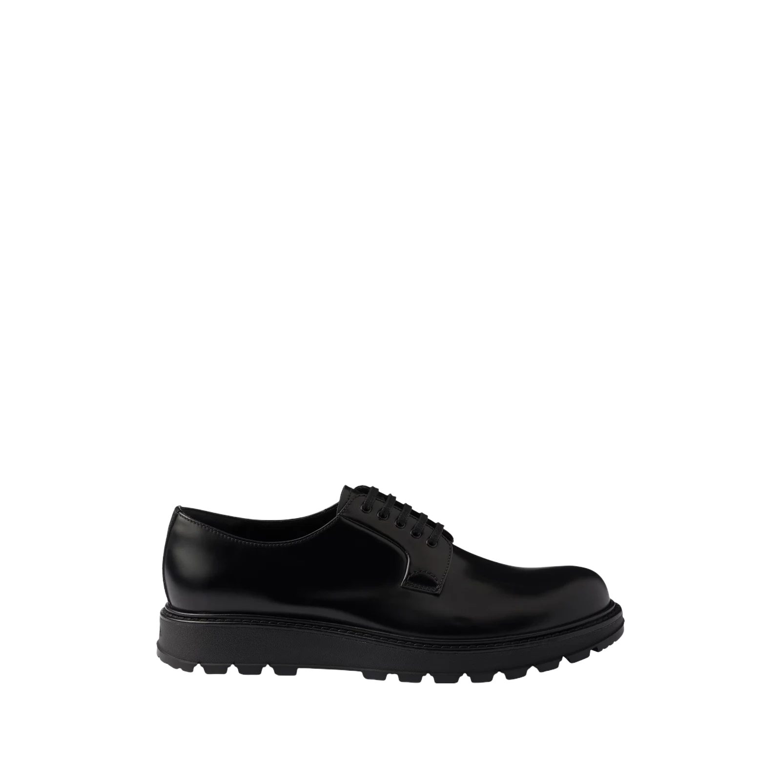 BRUSHED LEATHER LACE-UP