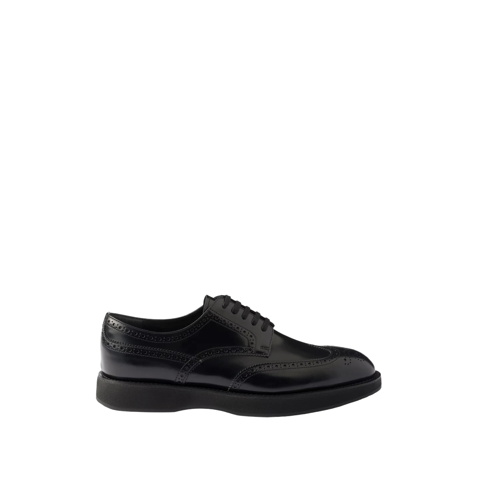 BRUSHED LEATHER LACED BROGUE