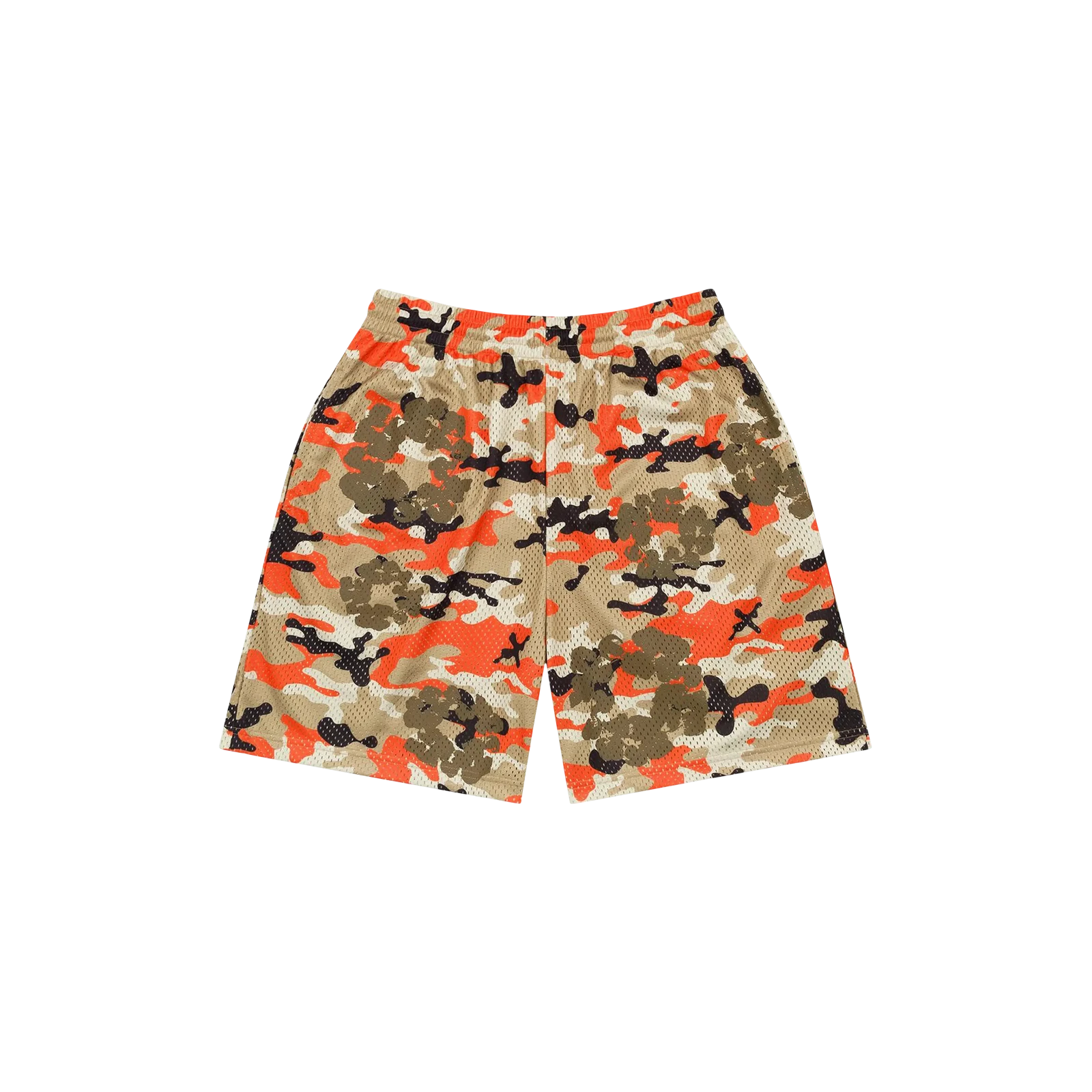 CAMO COTTON WREATH MESH SHORTS « BROWN »